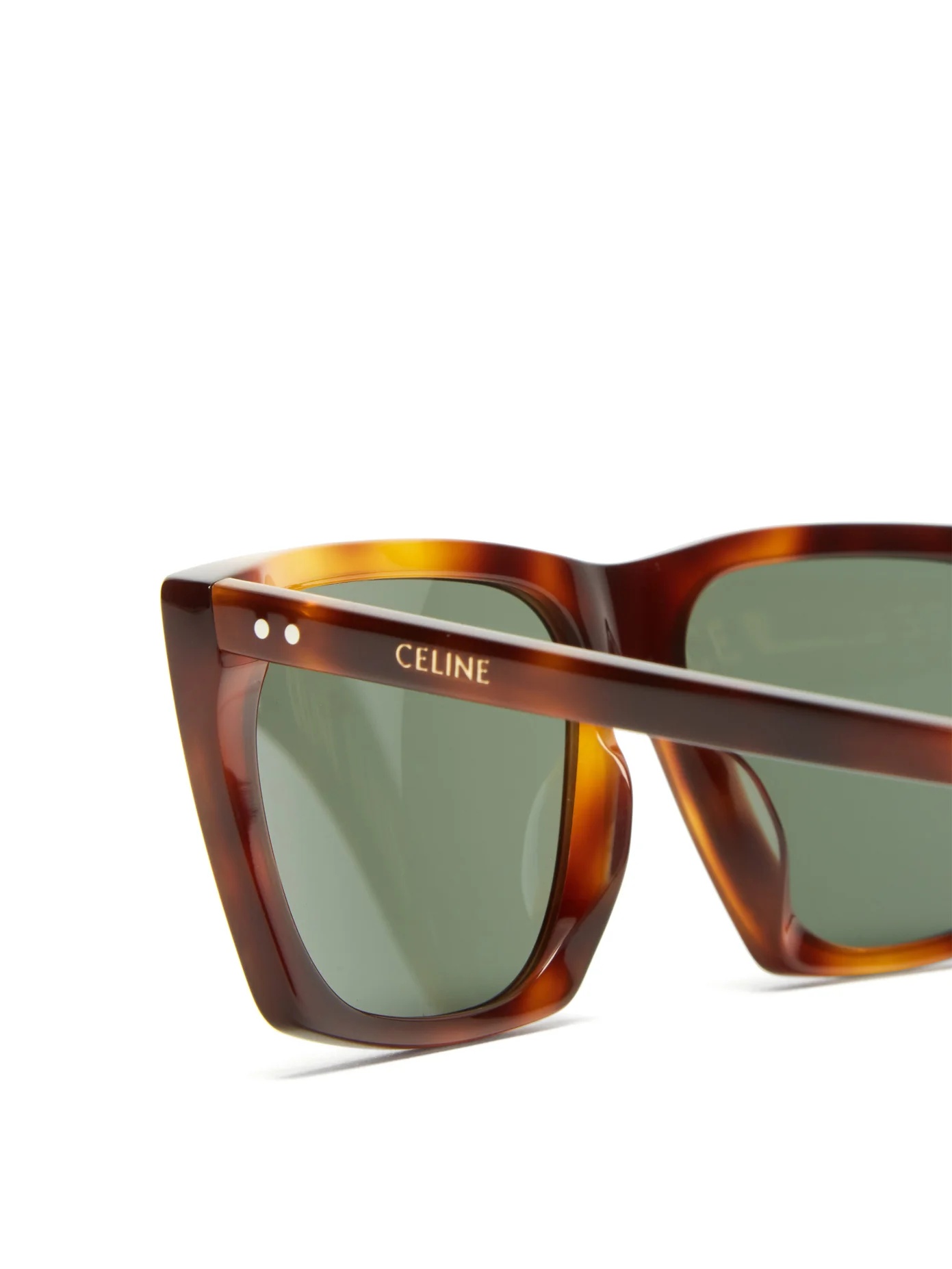 Square tortoiseshell-acetate sunglasses - 6