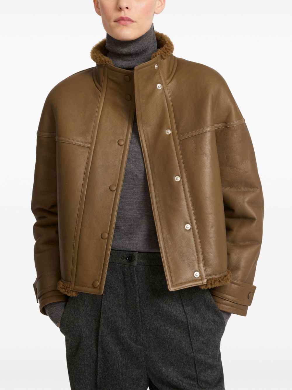 shearling-lining jacket - 4