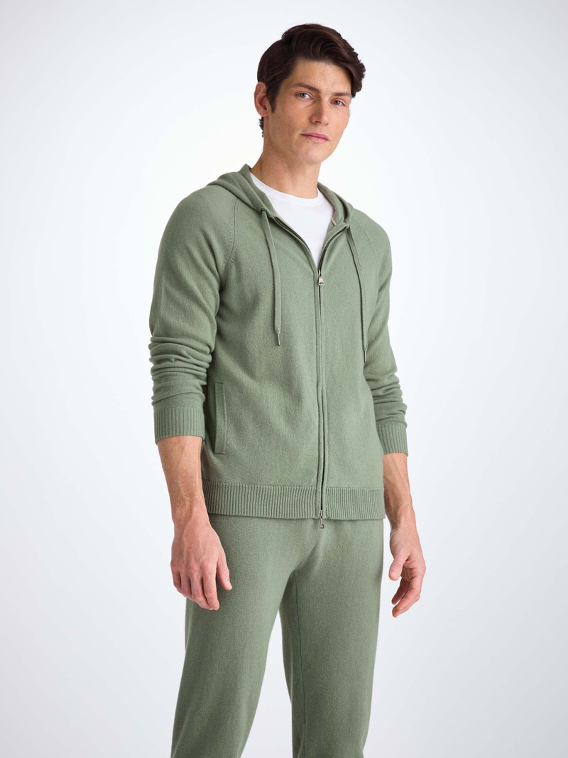 Men's Hoodie Finley Cashmere Sage Green 1