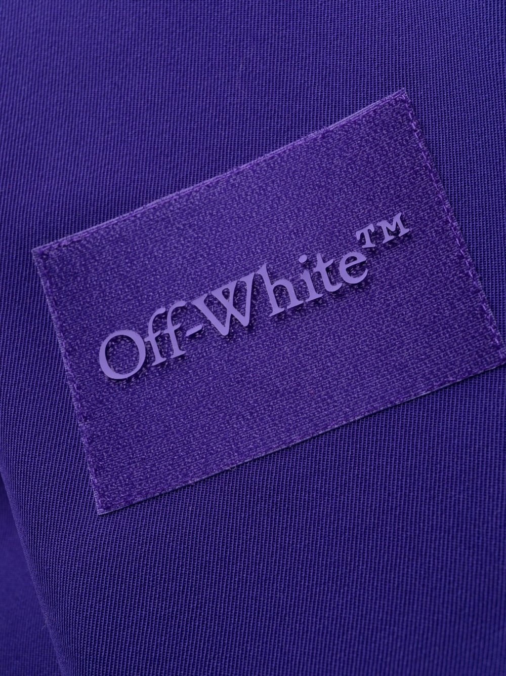 logo-patch single-breasted coat - 6