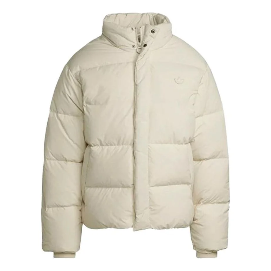 adidas originals Trefoil Logo Padded Jacket 'Beige' HL9201 - 1