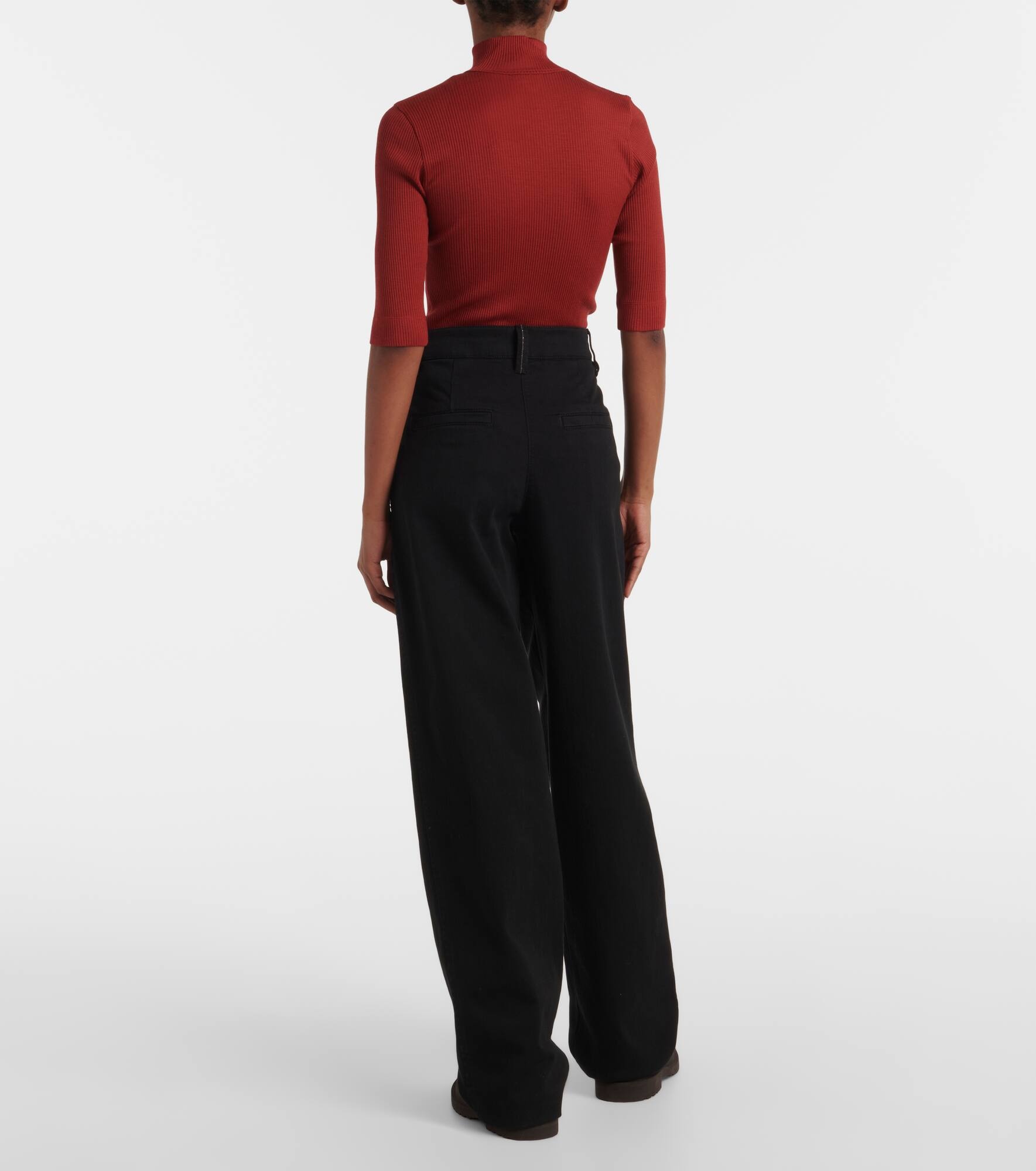 High-rise wide-leg jeans - 3