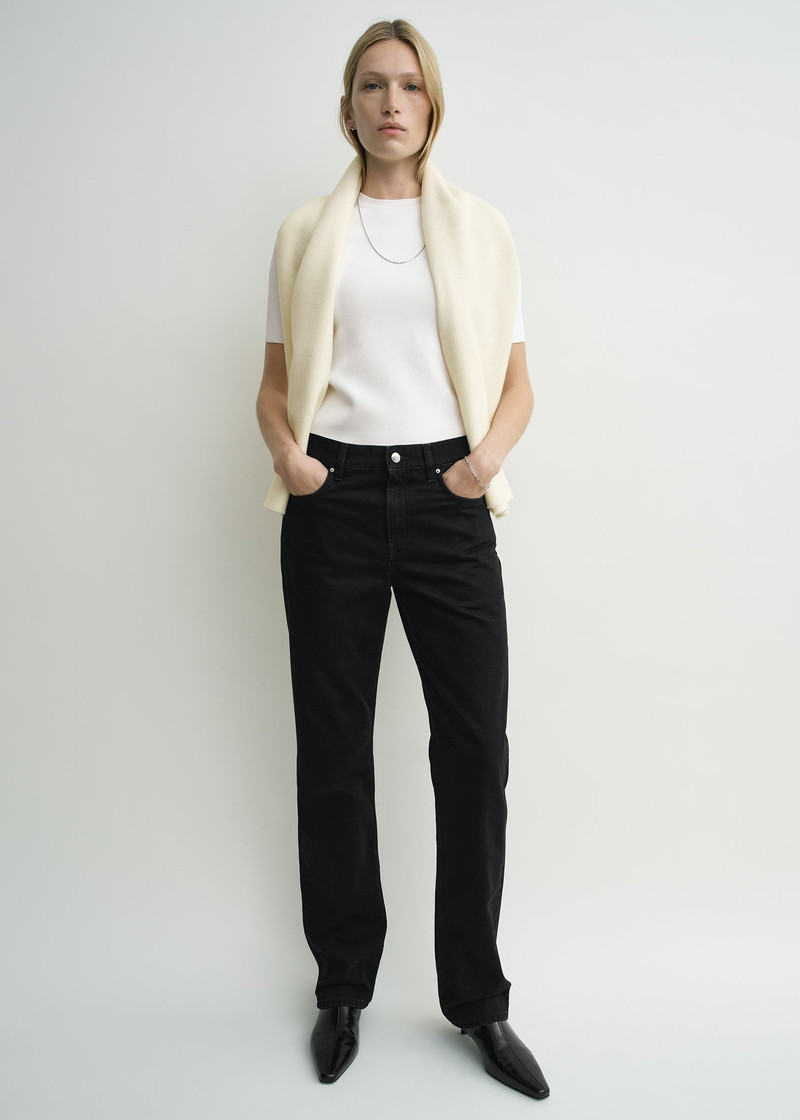 Totême Low straight denim black outlook