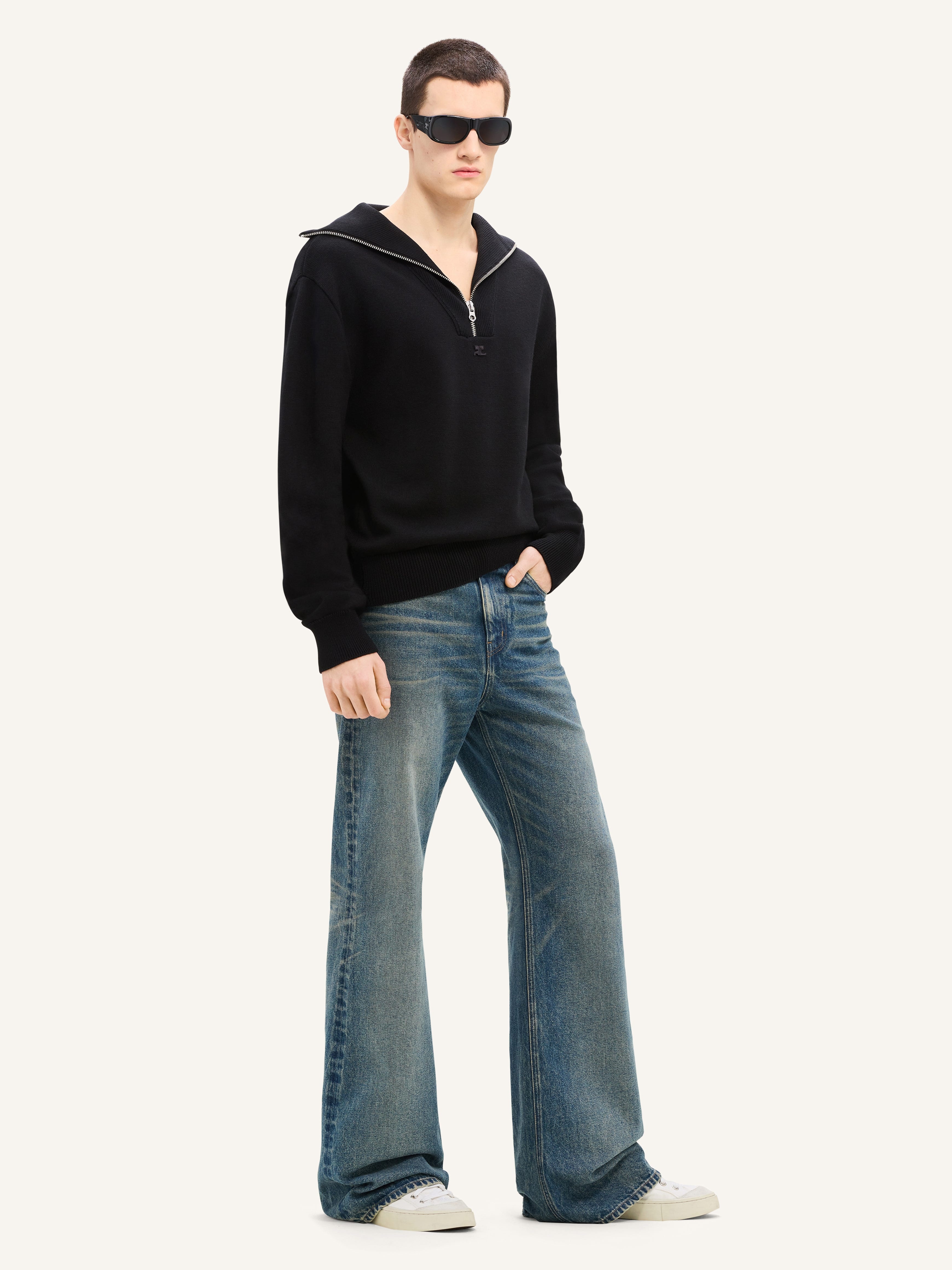 TRUCKER WOOL SWEATER - 4
