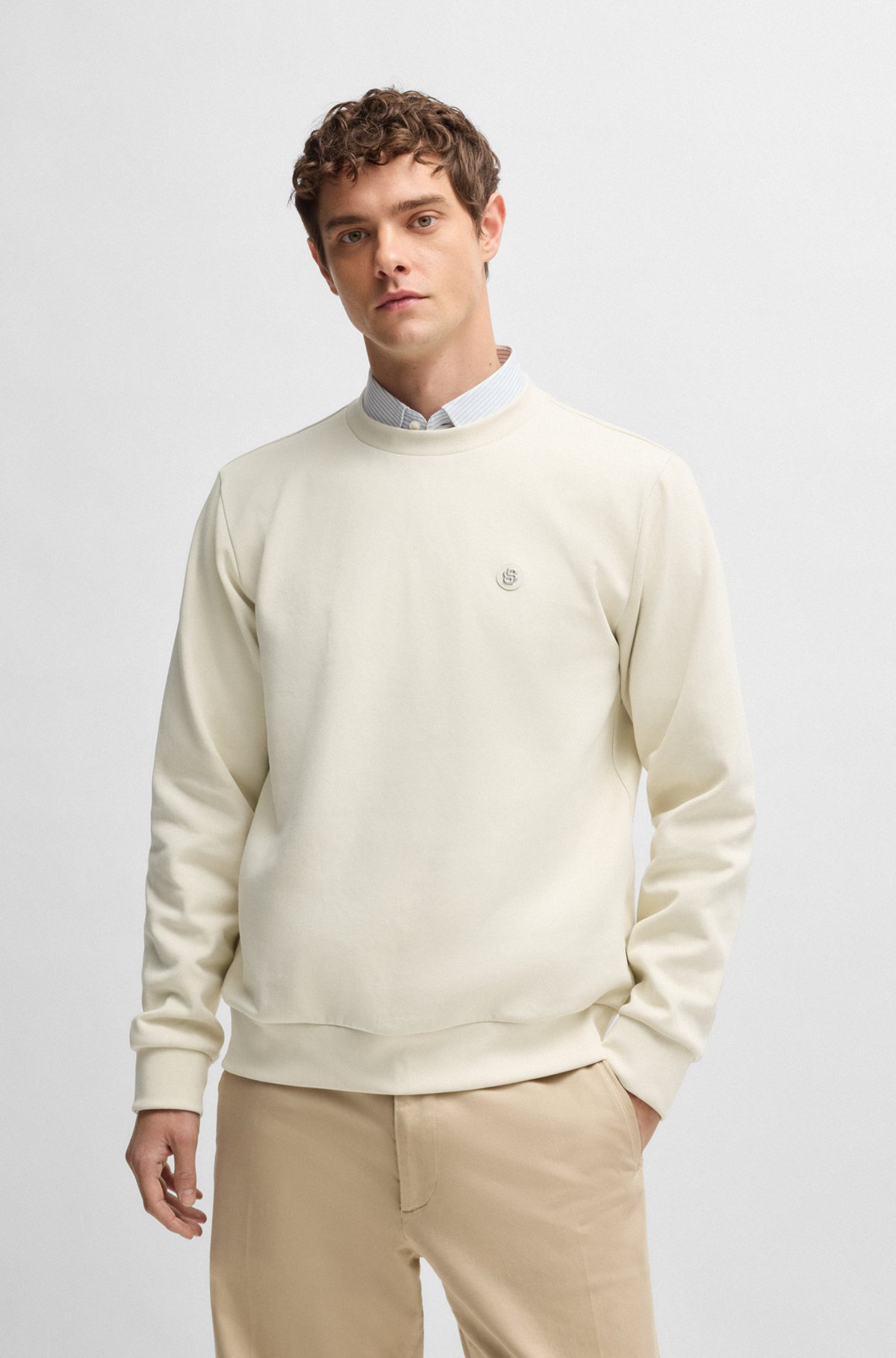 SWEATSHIRT WITH DOUBLE B MONOGRAM - 2