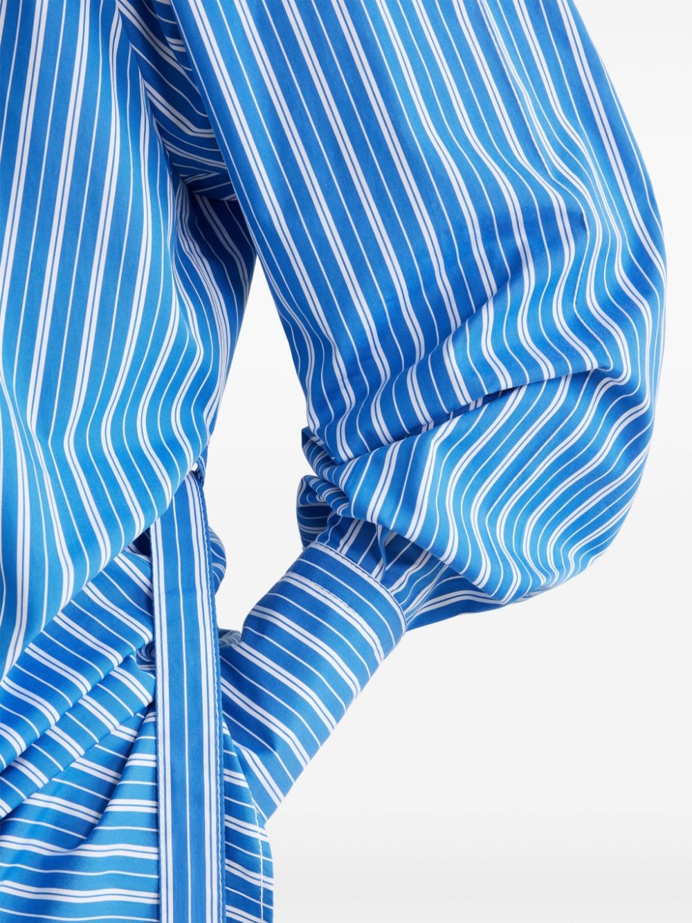 striped wool shirt dress - 4