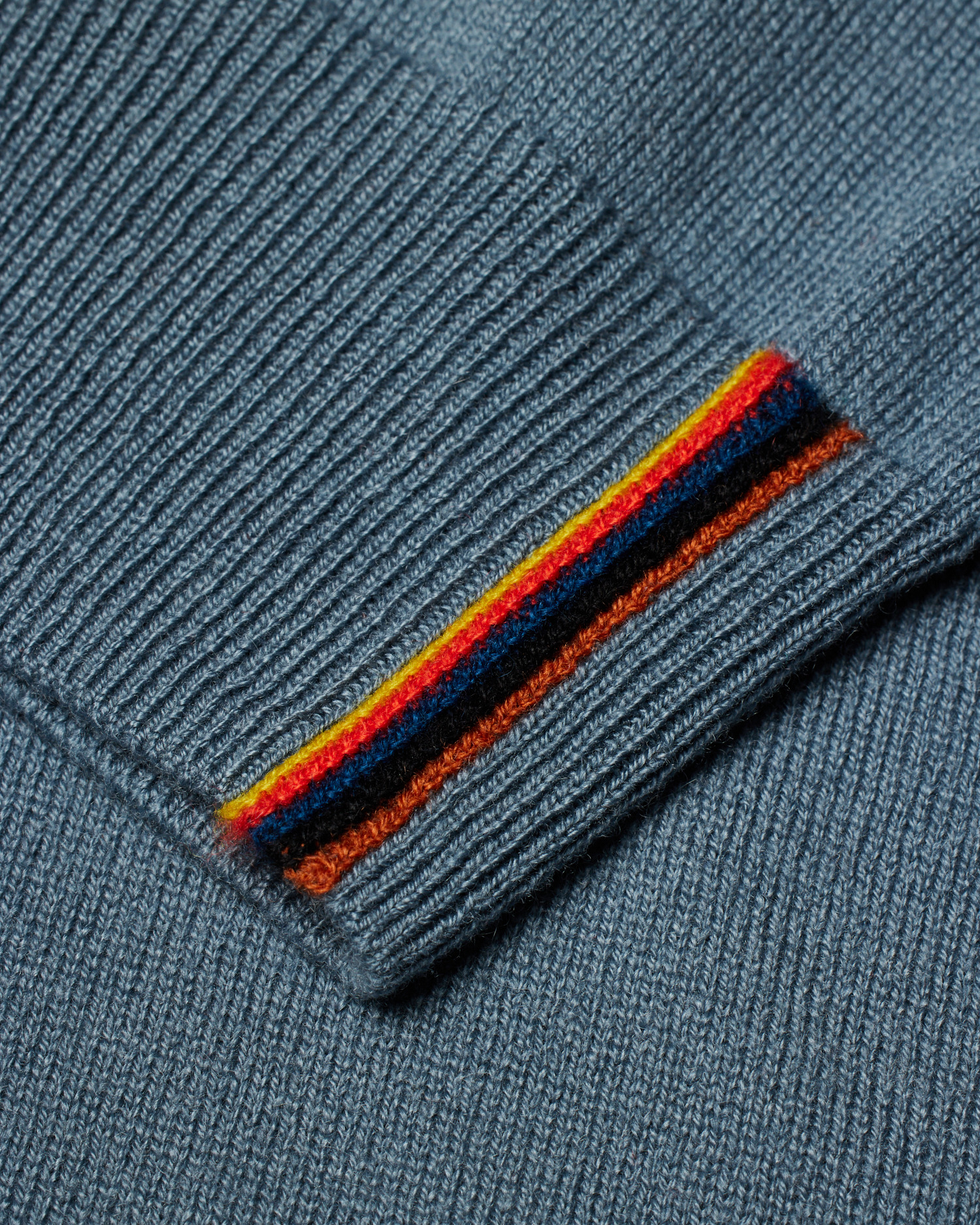 Stone Blue Cashmere Crew Neck Sweater - 5