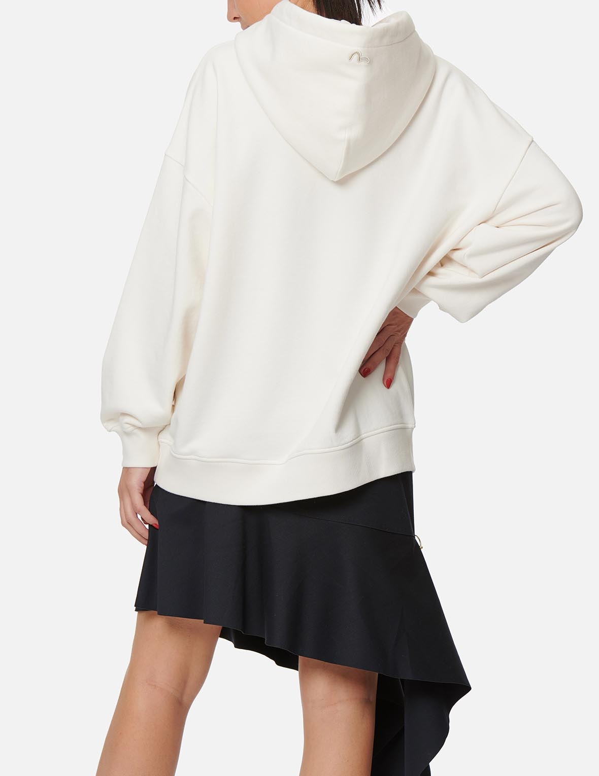 Kamon and Logo Embroidered Hoodie - 4