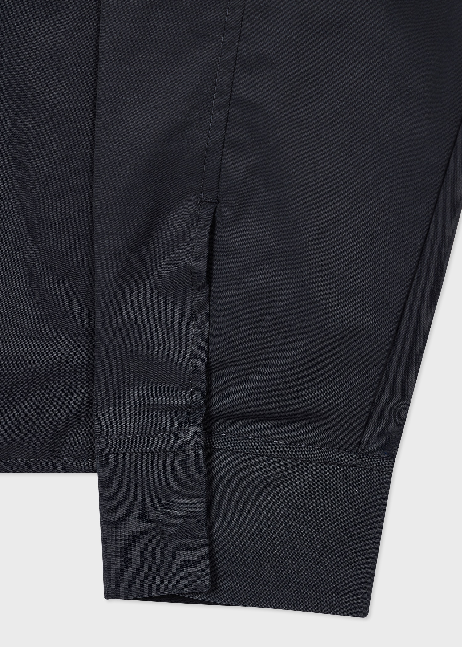 Navy Cotton-Nylon Harrington Jacket - 4