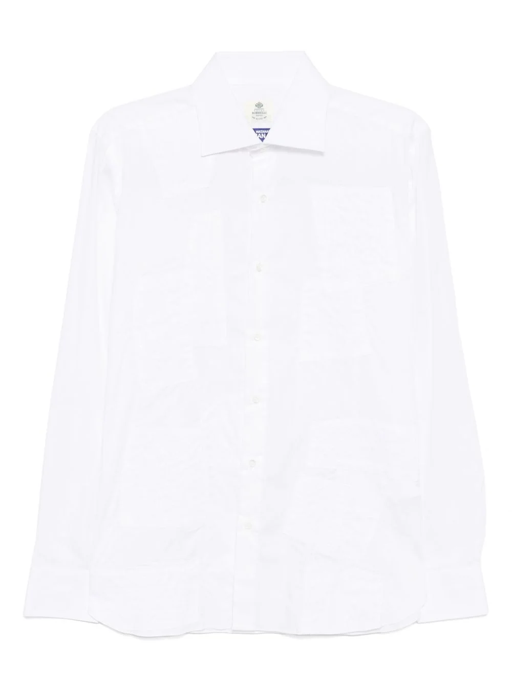 patchwork long sleeved shirt - 1