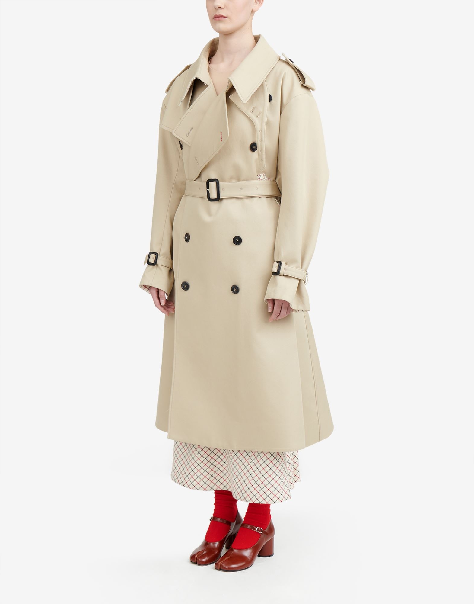 Décortiqué cotton trench coat - 5
