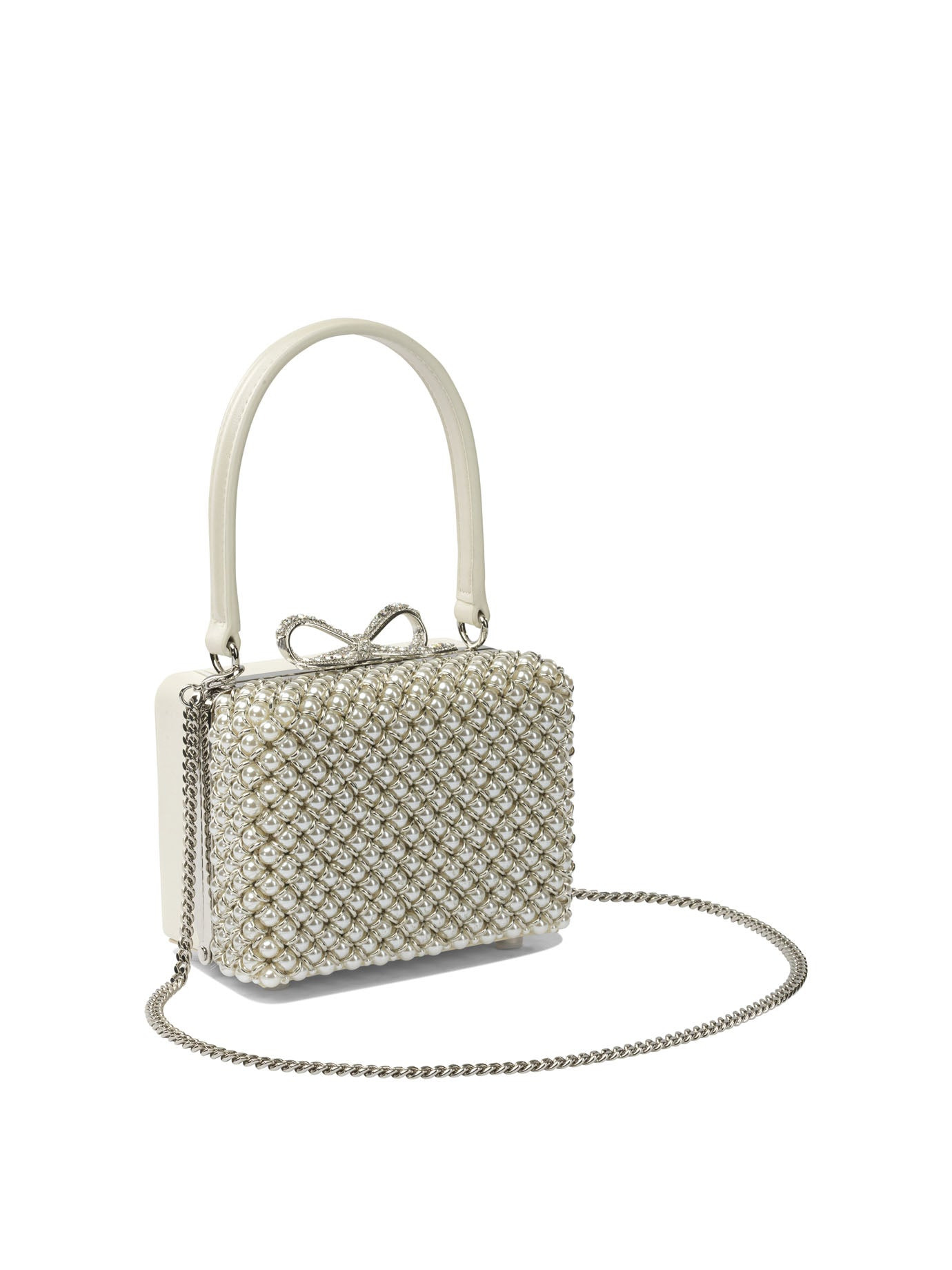 Self-portrait Hand Bag With Pearls - 2
