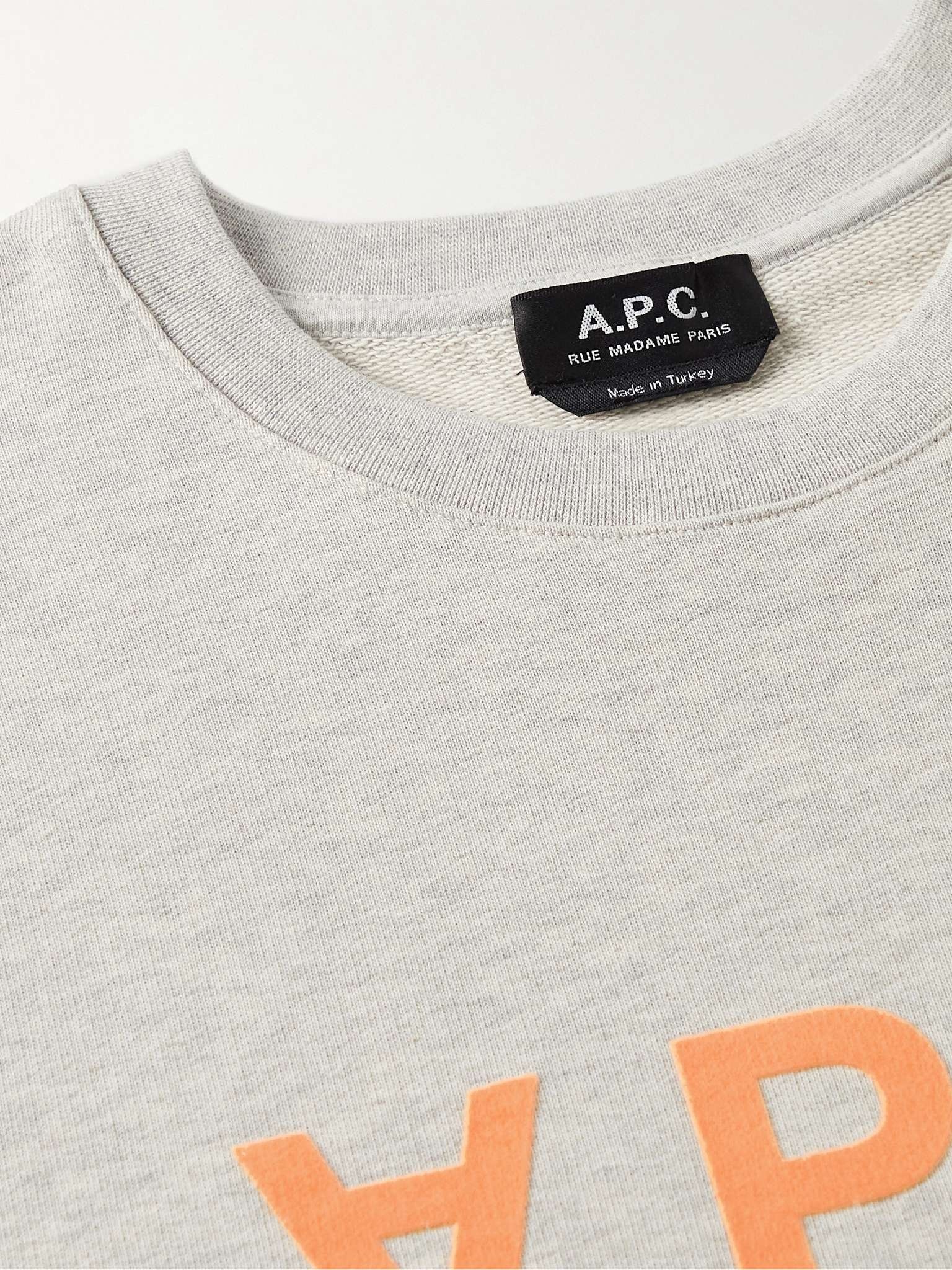 Logo-Flocked Cotton-Jersey Sweatshirt - 9