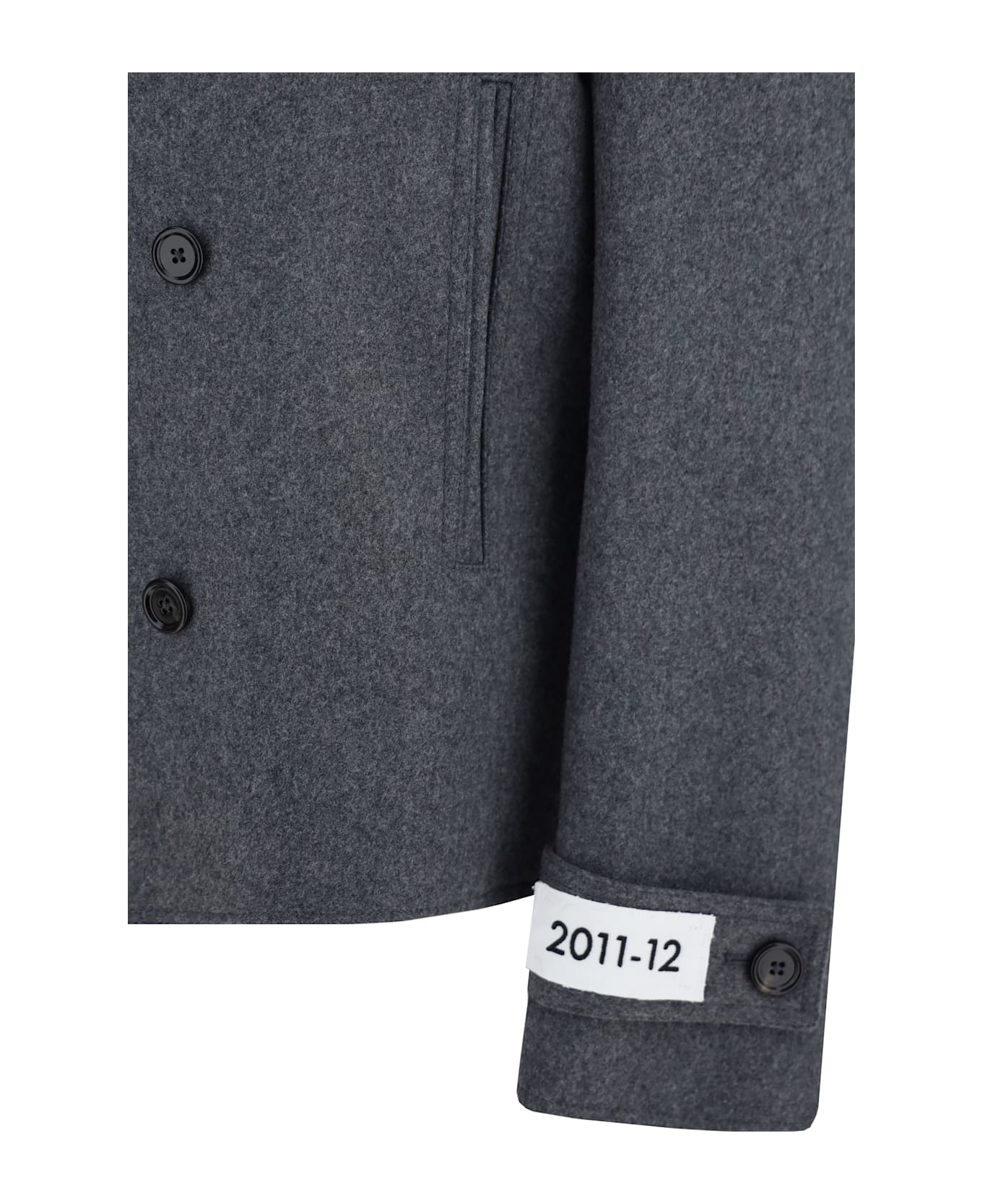 Grey Wool Blend Jacket - 3