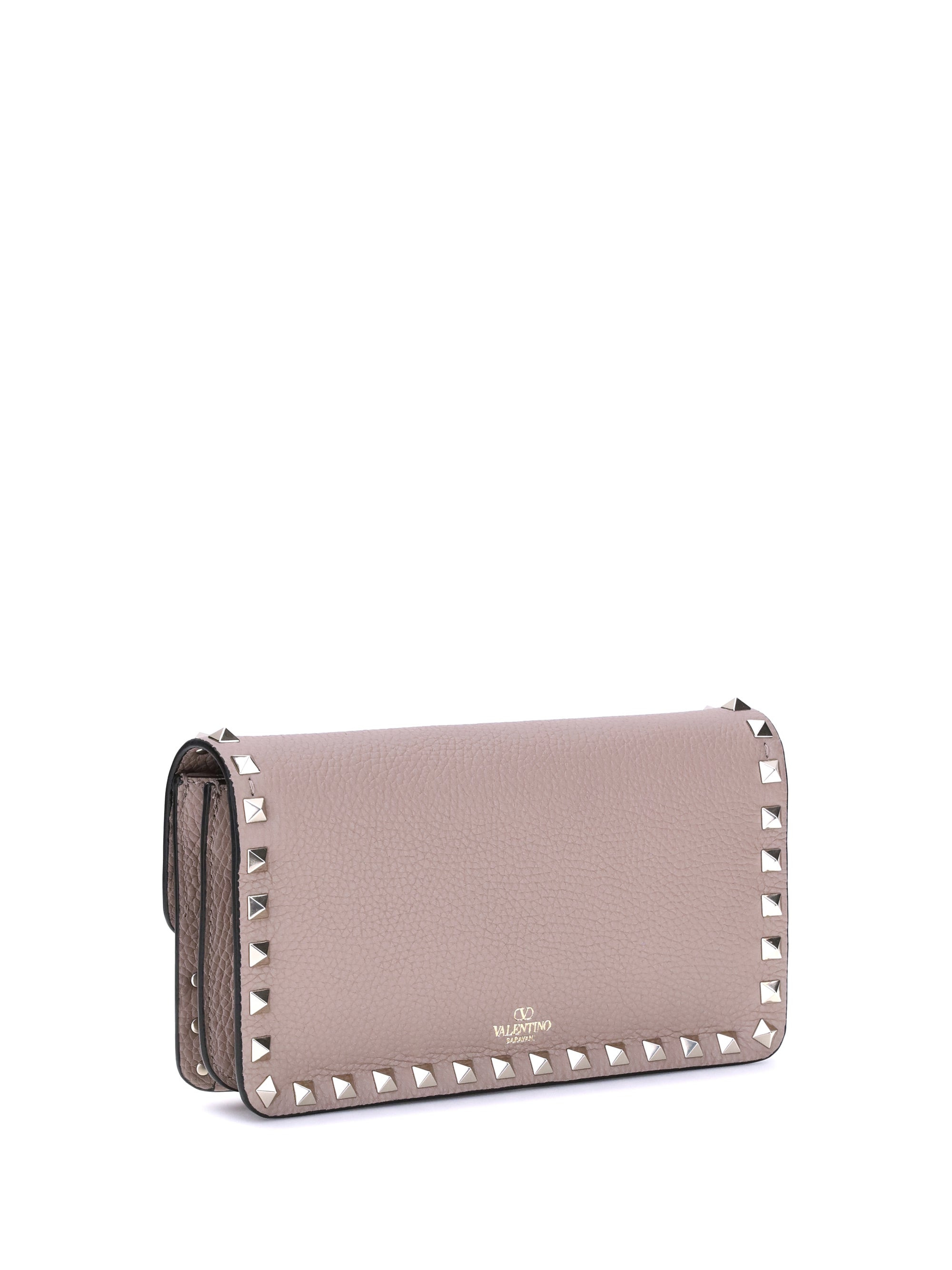 Valentino Garavani Women Rockstud Pochette With Chain - 3