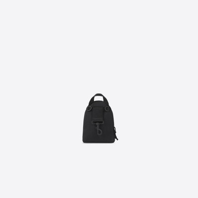 BALENCIAGA Men's Oversized Mini Backpack in Black outlook