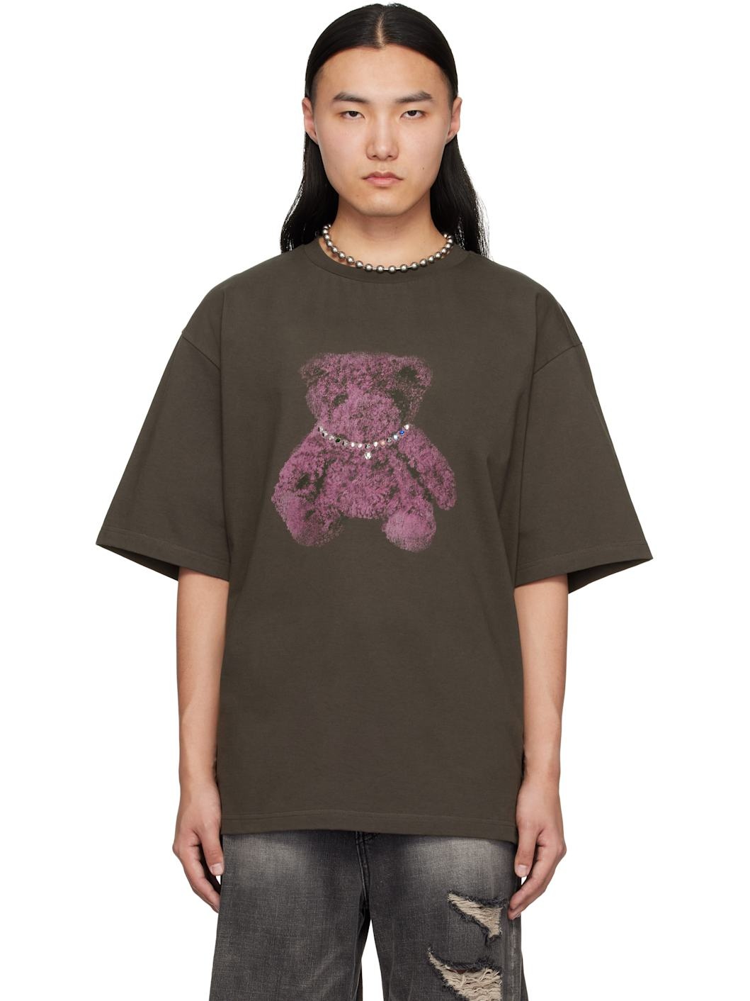 Gray Pearl Bear T-shirt - 1