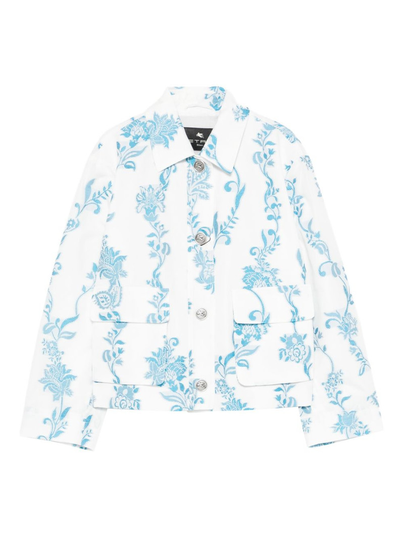 floral-pattern pocket jacket 1