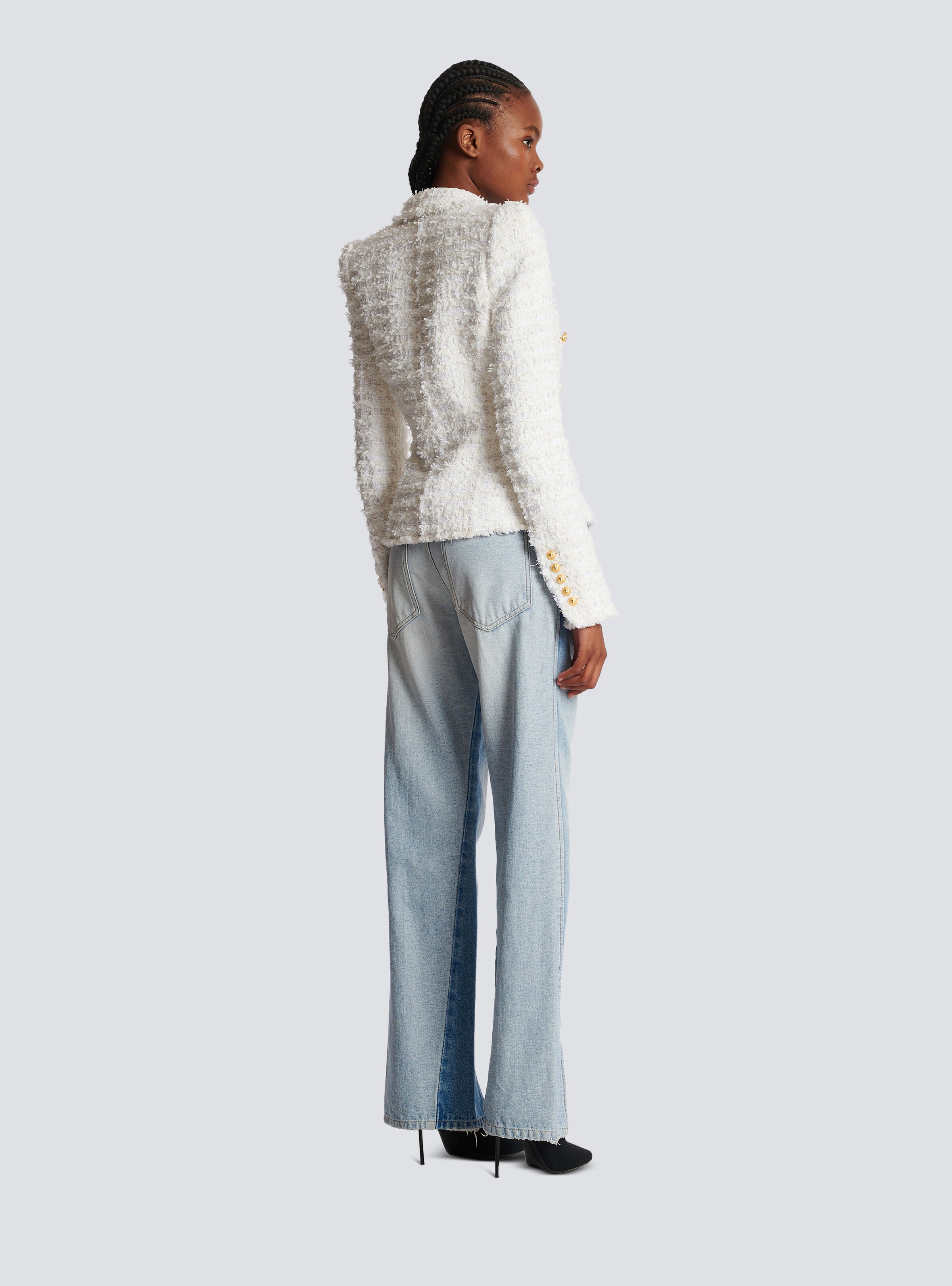 Slim-fit tweed jacket - 4
