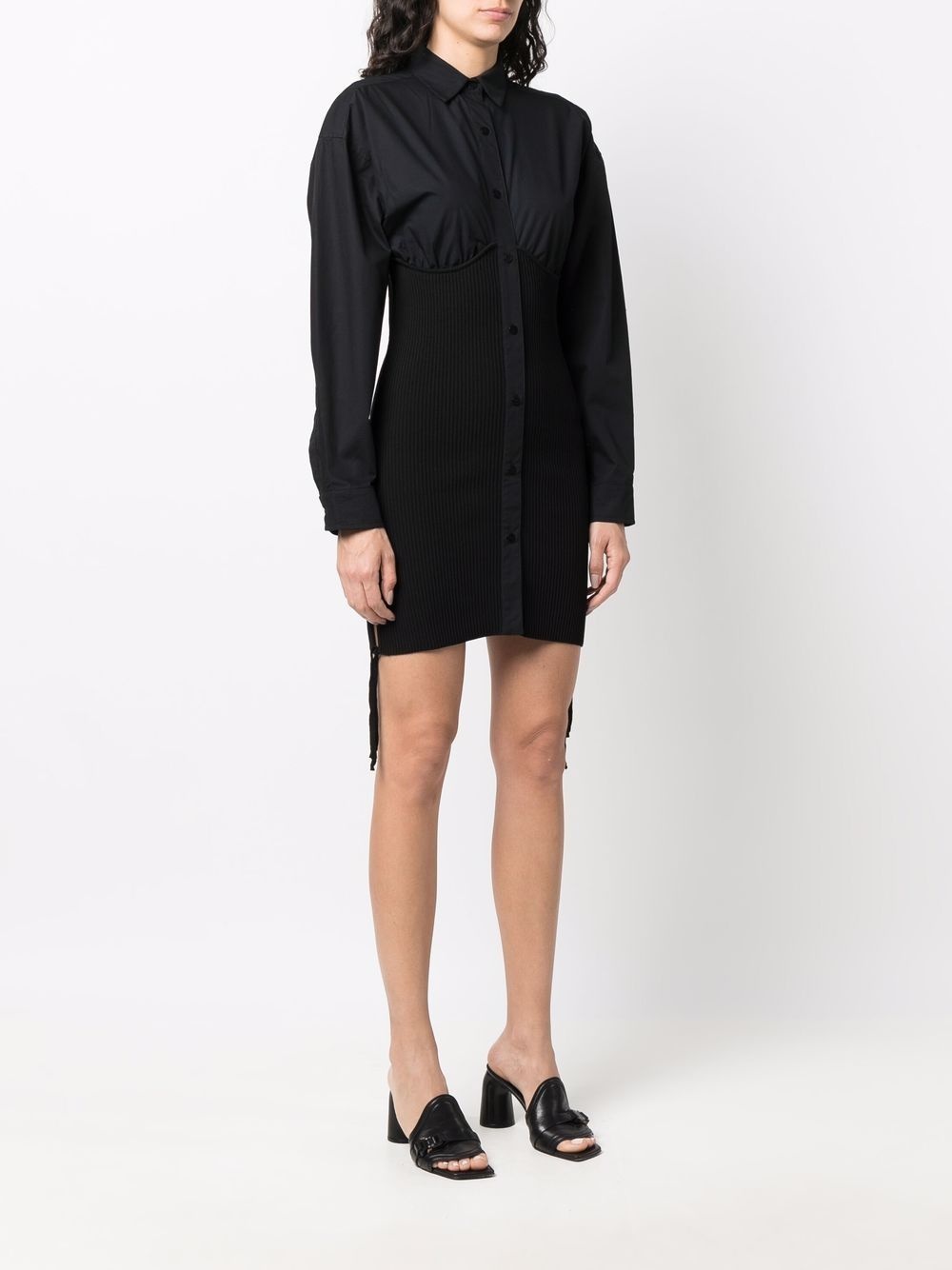 structured shirt dress - 3