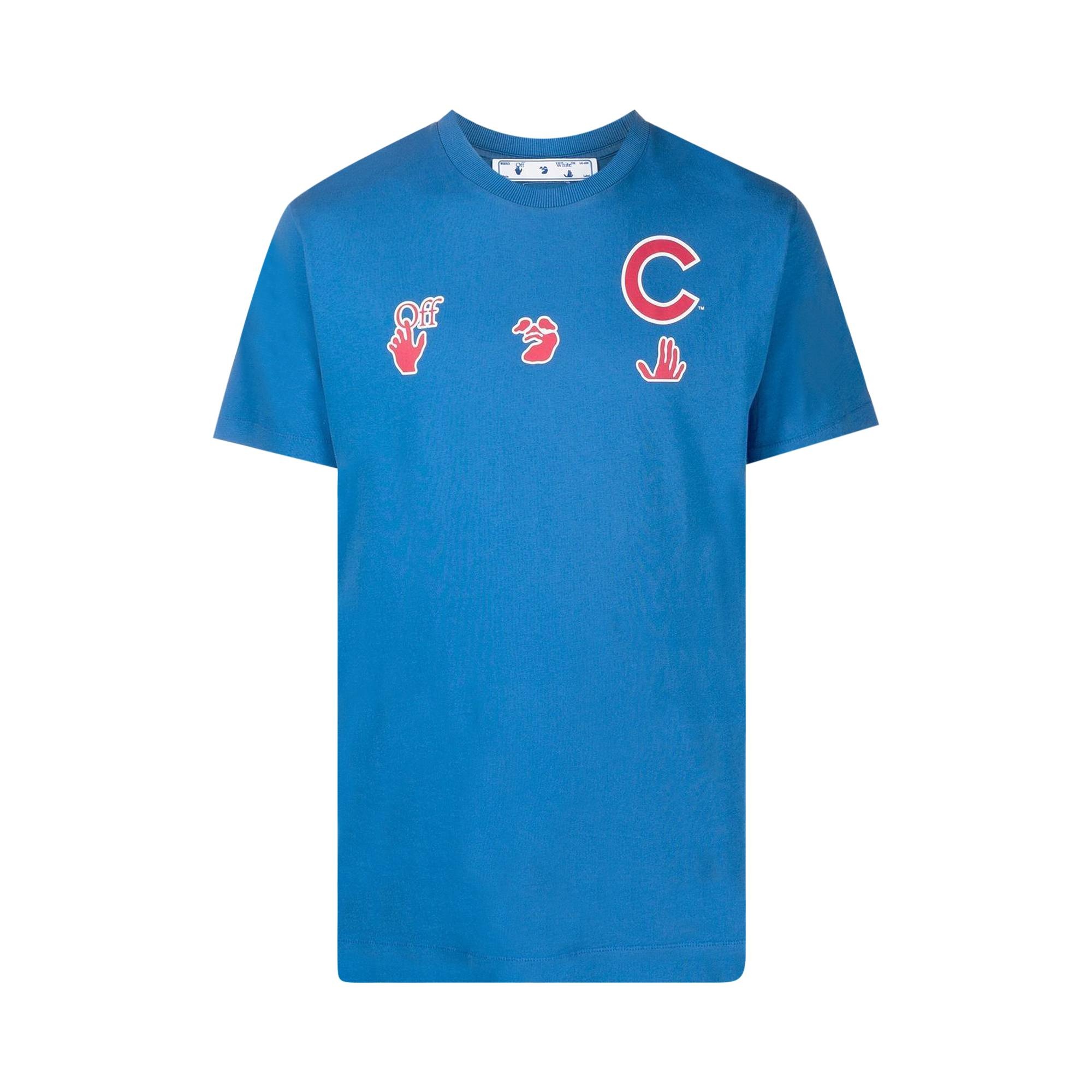 Off-White x MLB Chicago Cubs Short-Sleeve Tee 'Blue/Red' - 1