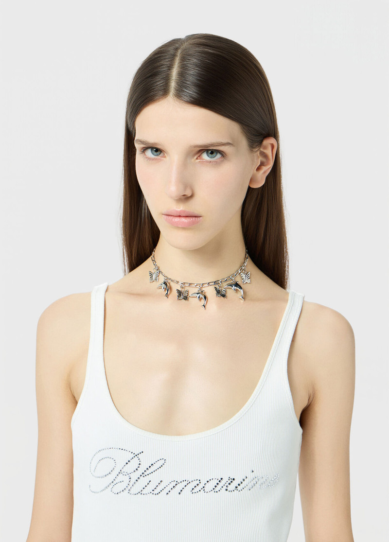 METAL CHOKER WITH CHARMS 1