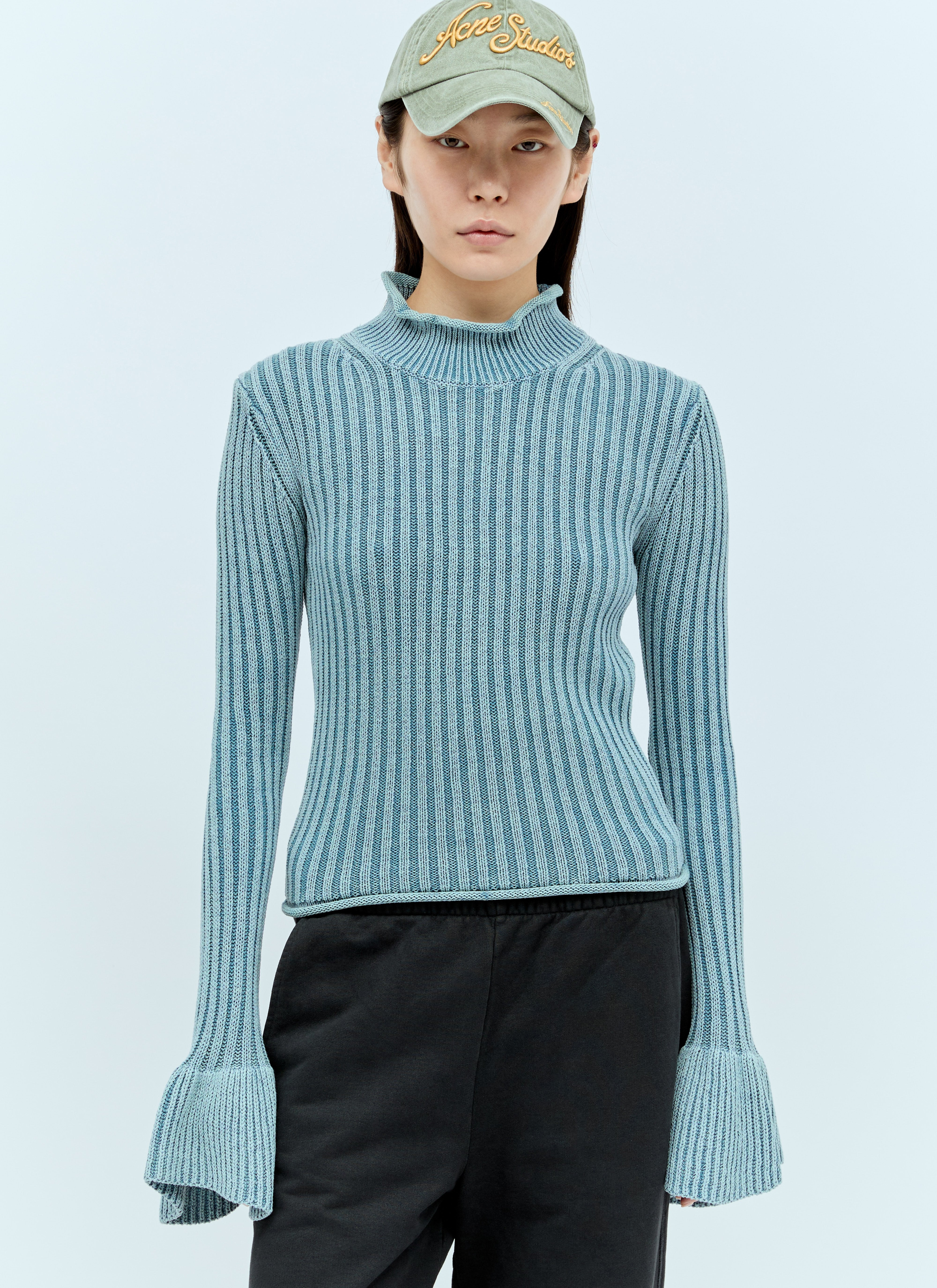 Acne Studios Women Ruffled Sleeves Sweater - 1