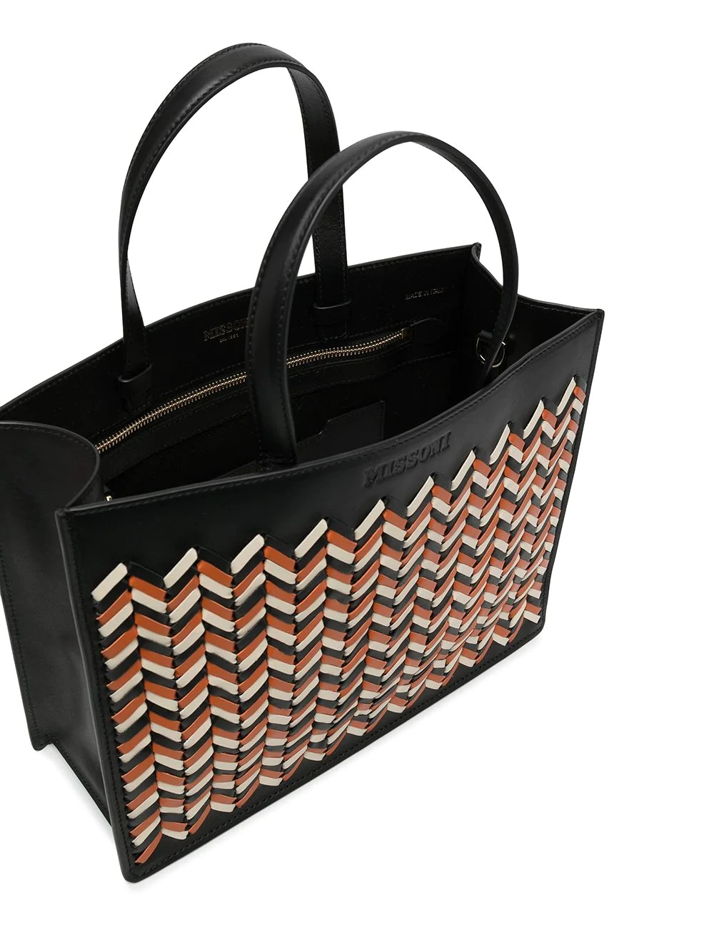 woven top-handle tote - 5