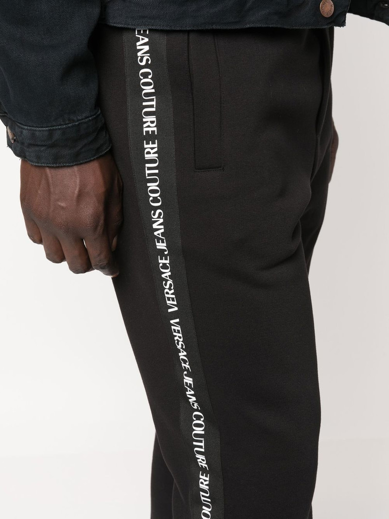 logo-tape cotton track-pants 5
