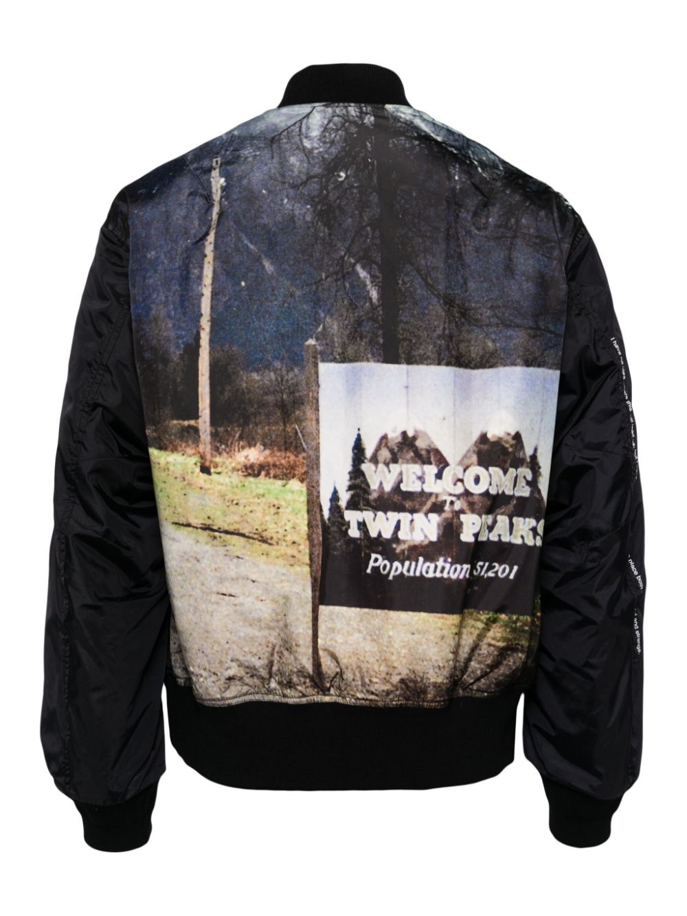 twin peaks' printed bomber jacket - 2