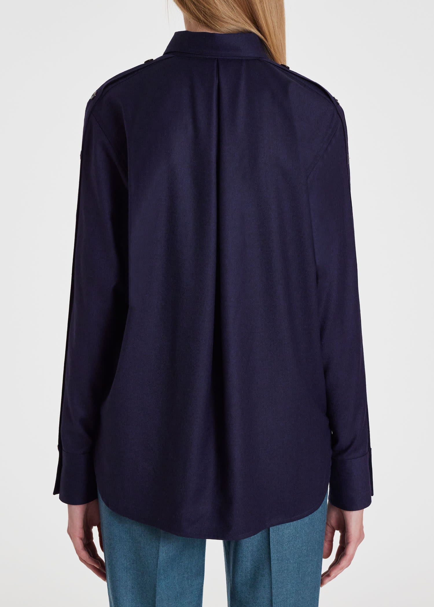 Wool-Cashmere Flannel Shirt - 4