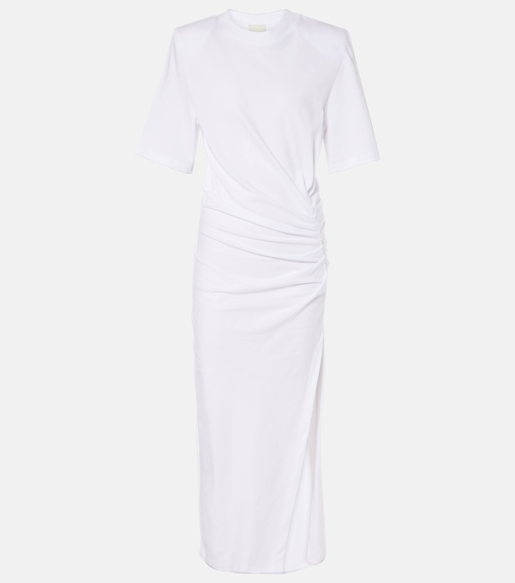 Lexia gathered cotton midi dress - 1