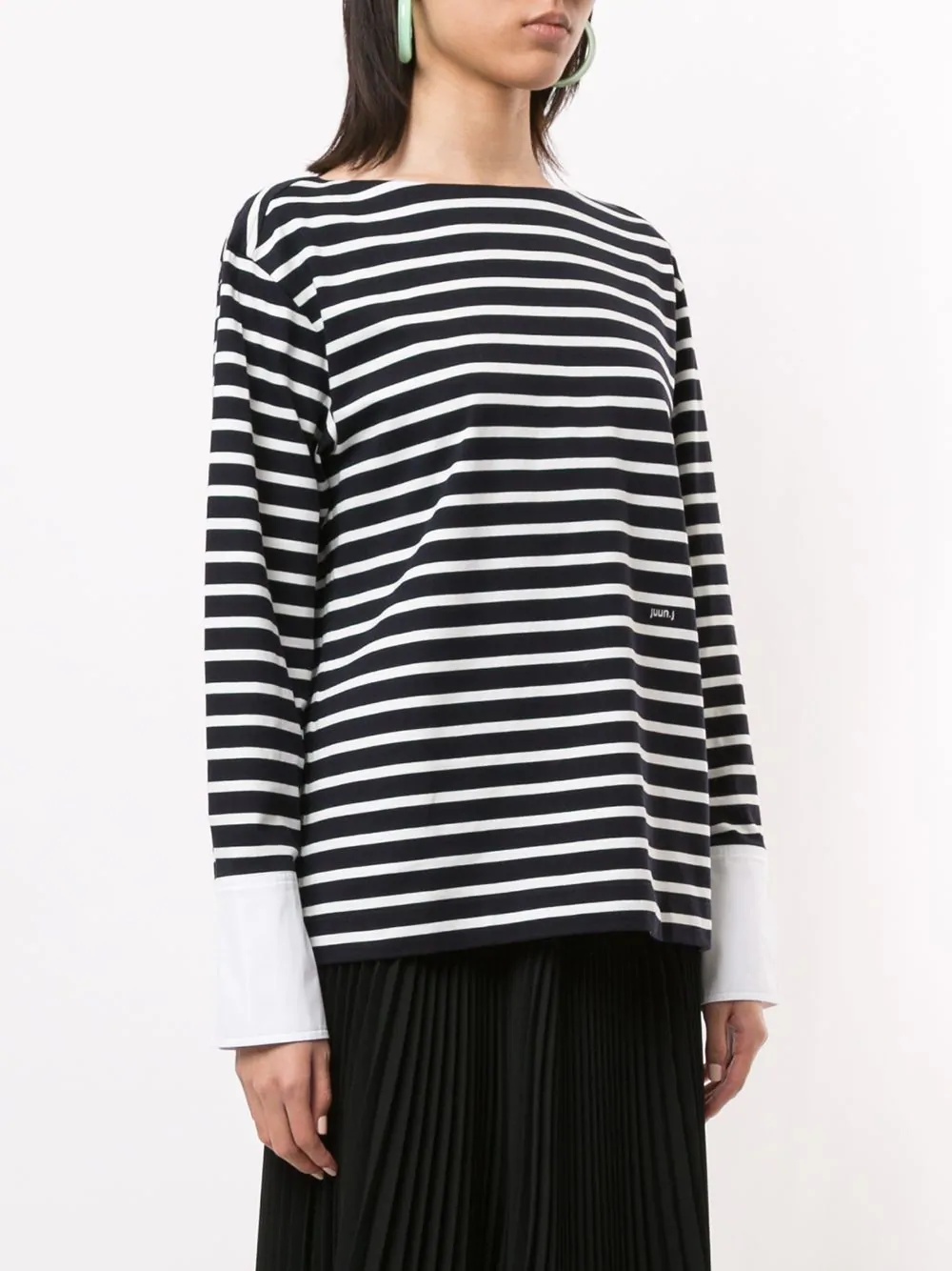 striped print jumper - 3