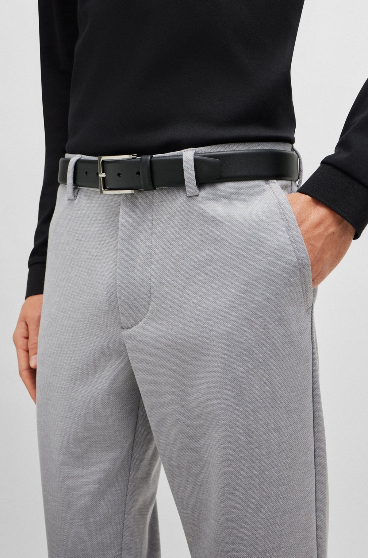 NAPPA-LEATHER BELT WITH PIN BUCKLE - 2