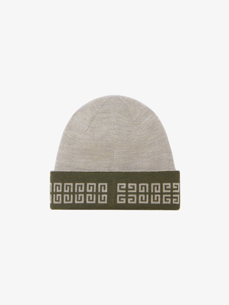 GIVENCHY 4G DOUBLE SIDED BEANIE IN WOOL 3
