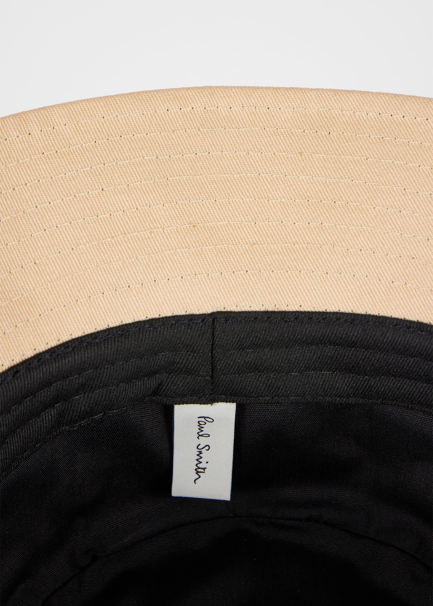 Women's Taupe Bucket Hat with Floral Embroidery - 4