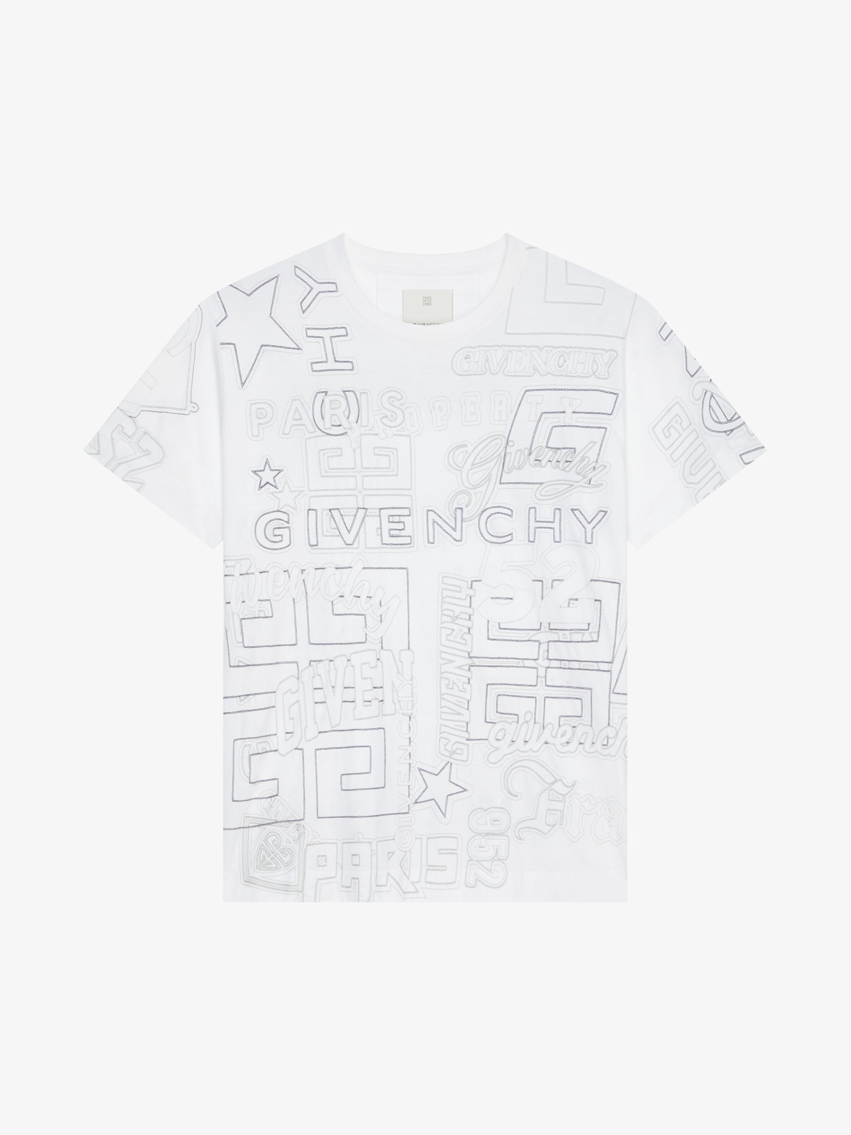 Givenchy OVERSIZED T-SHIRT IN COTTON WITH GIVENCHY LOGO | REVERSIBLE