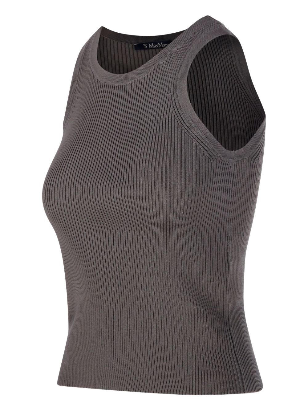 ribbed sleeveless top - 3