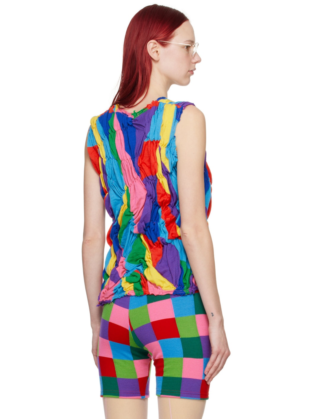 Multicolor Ruched Tank Top - 3