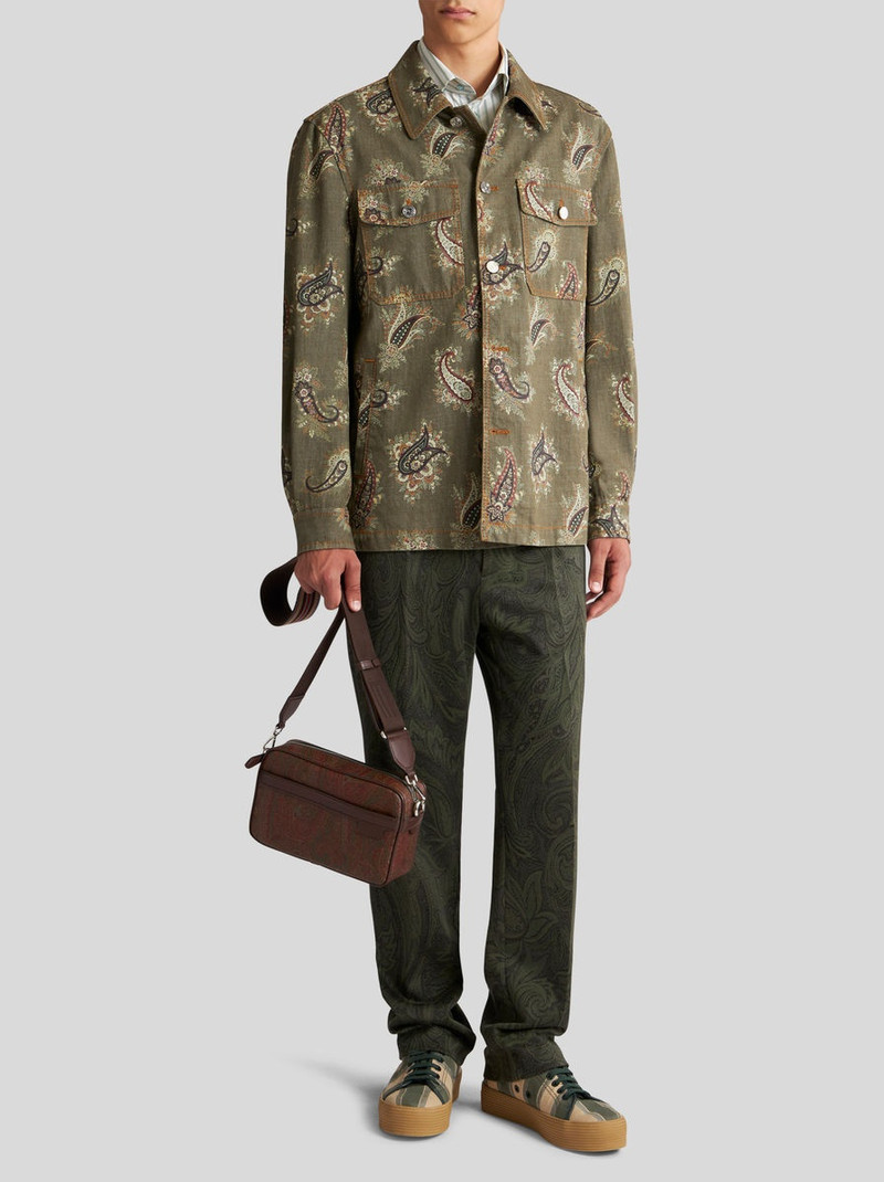 Etro PAISLEY COTTON JACQUARD TROUSERS outlook