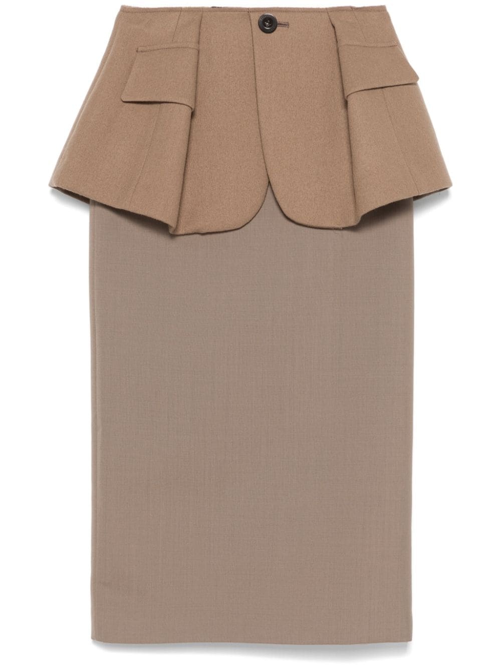 peplum-waist skirt - 1