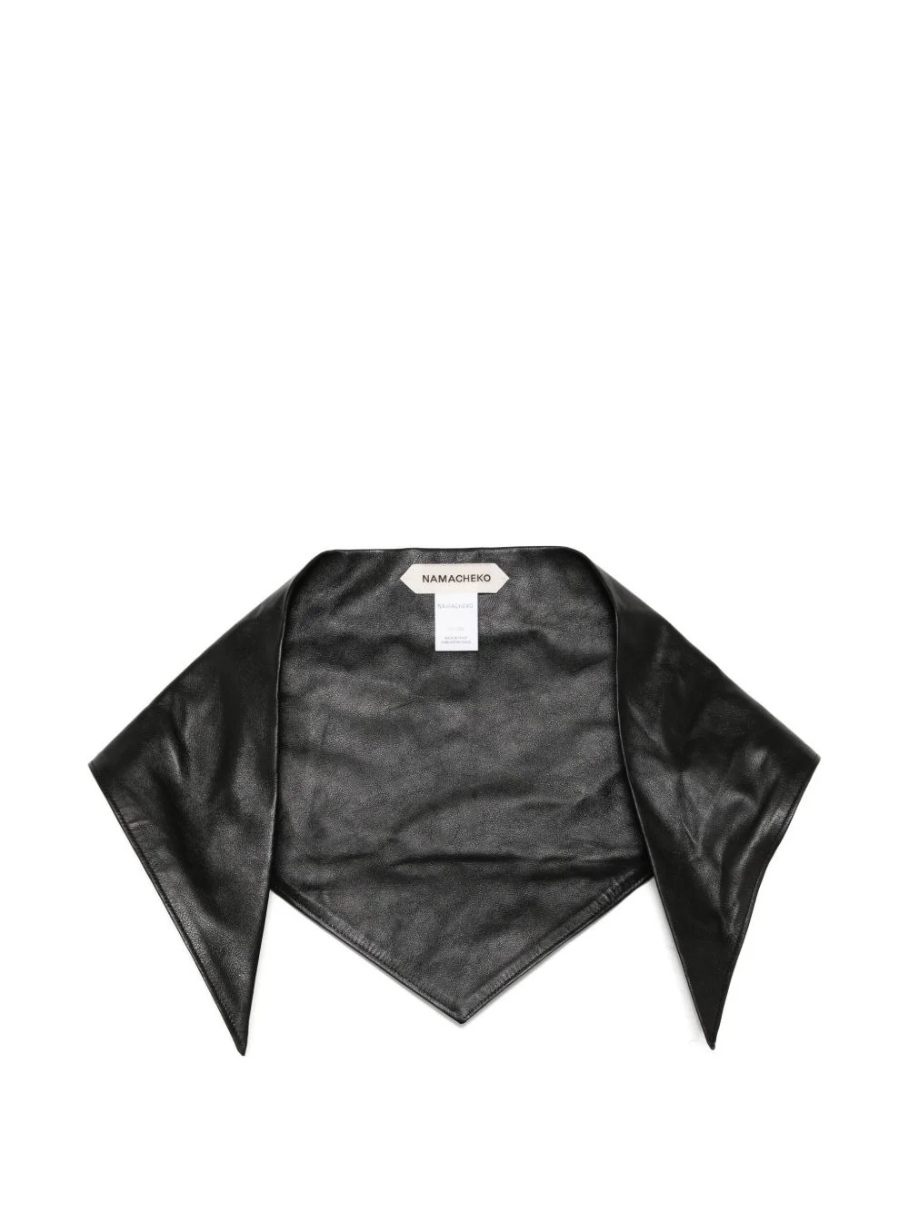 triangle leather scarf - 1