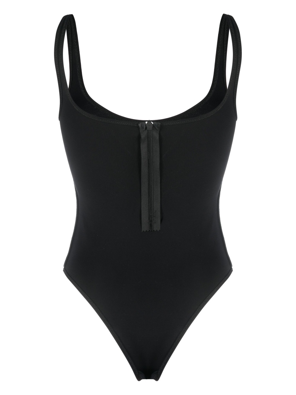 logo-print zip-up swimsuit - 2
