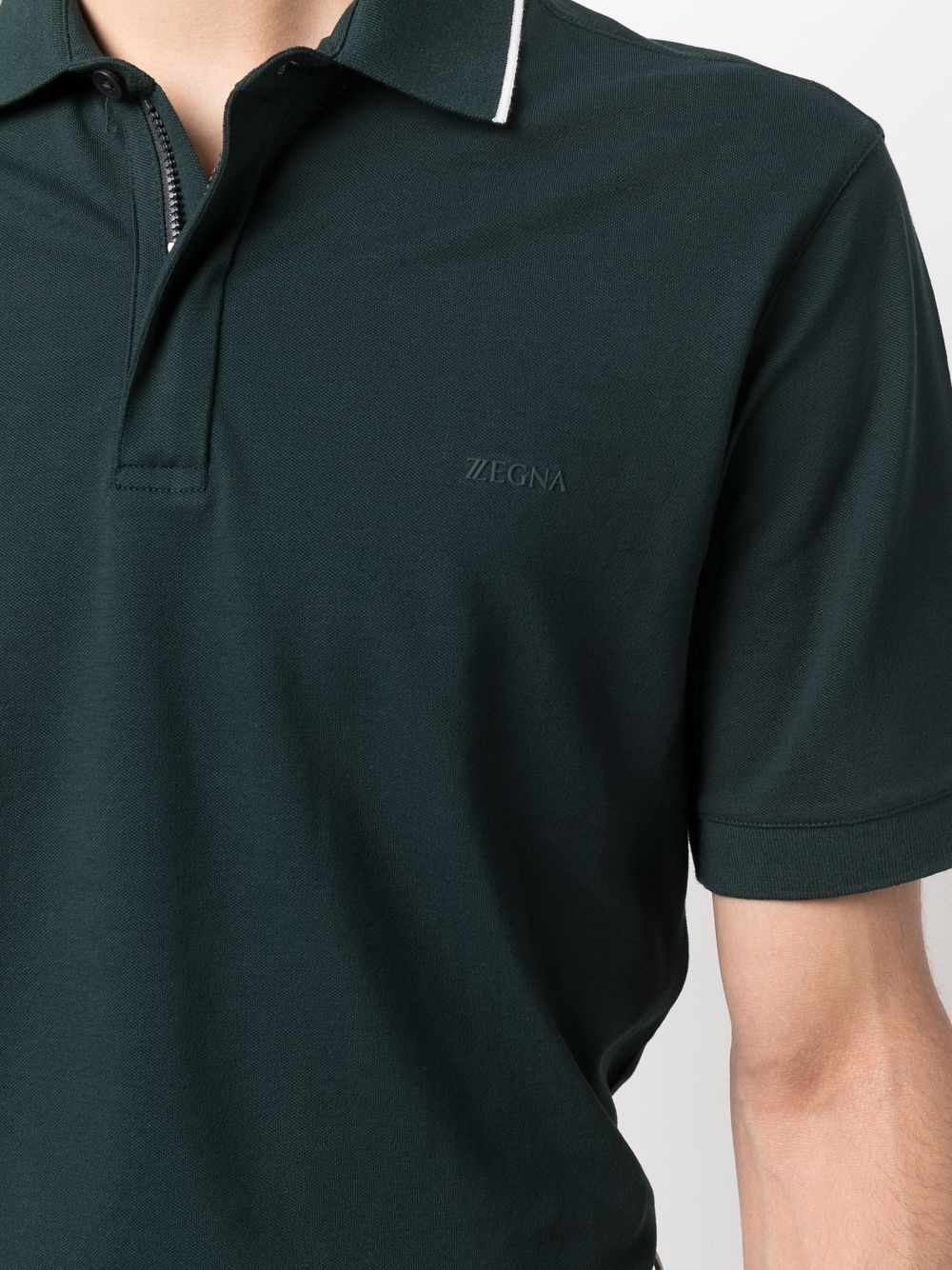 logo-embroidered polo shirt - 5