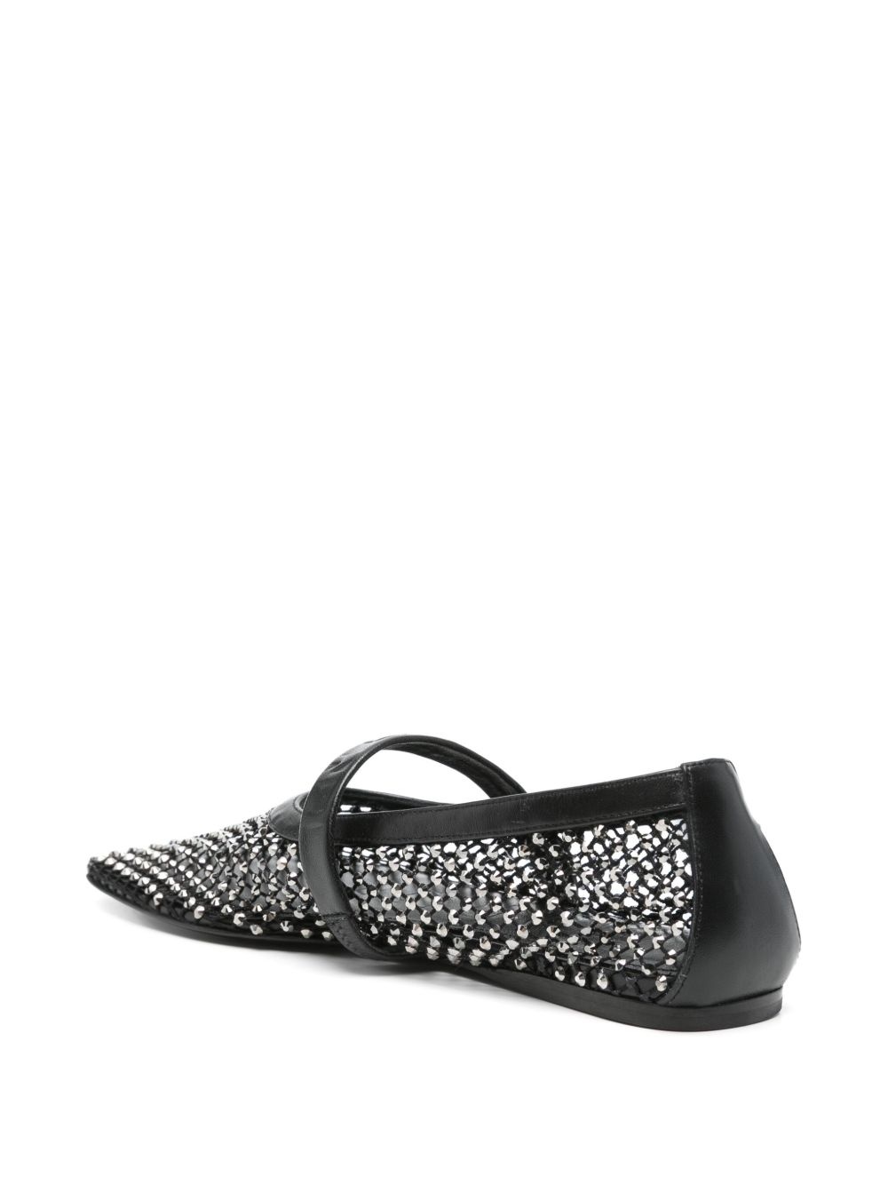 crystal-embellished ballet flats - 3