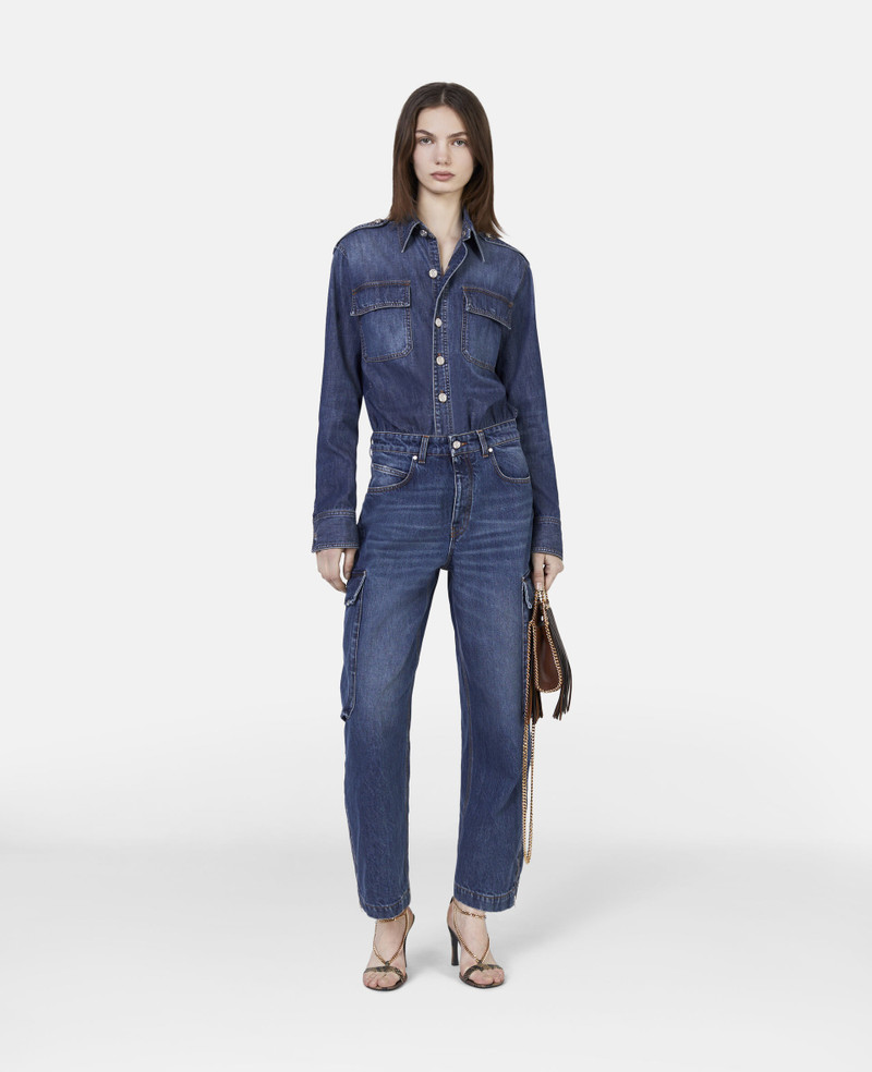 Stella McCartney Vintage Wash Cargo Jumpsuit outlook