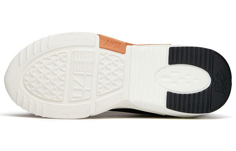 (WMNS) ANTA Leather Fleeced Running Shoes 'White Orange Black' 122148980-2 - 5