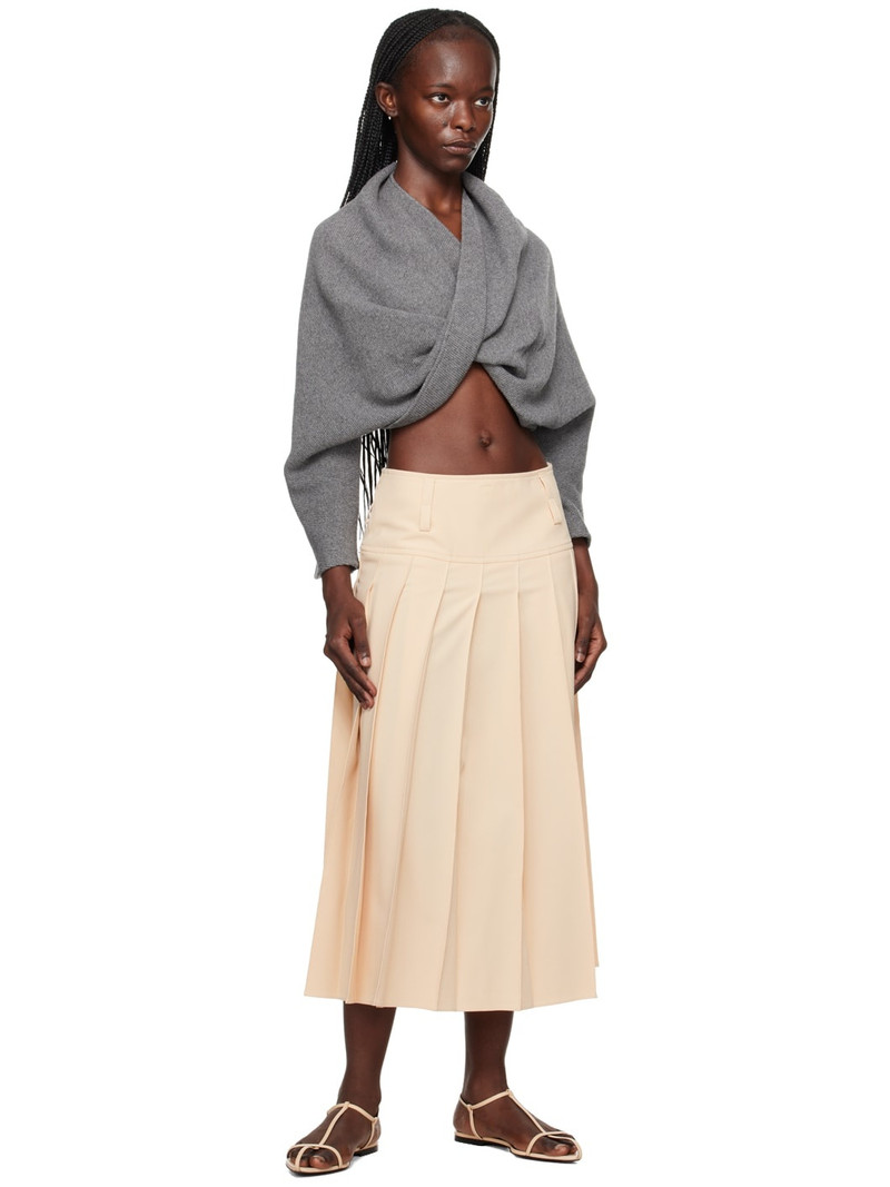 beaufille Gray Twist Sweater outlook
