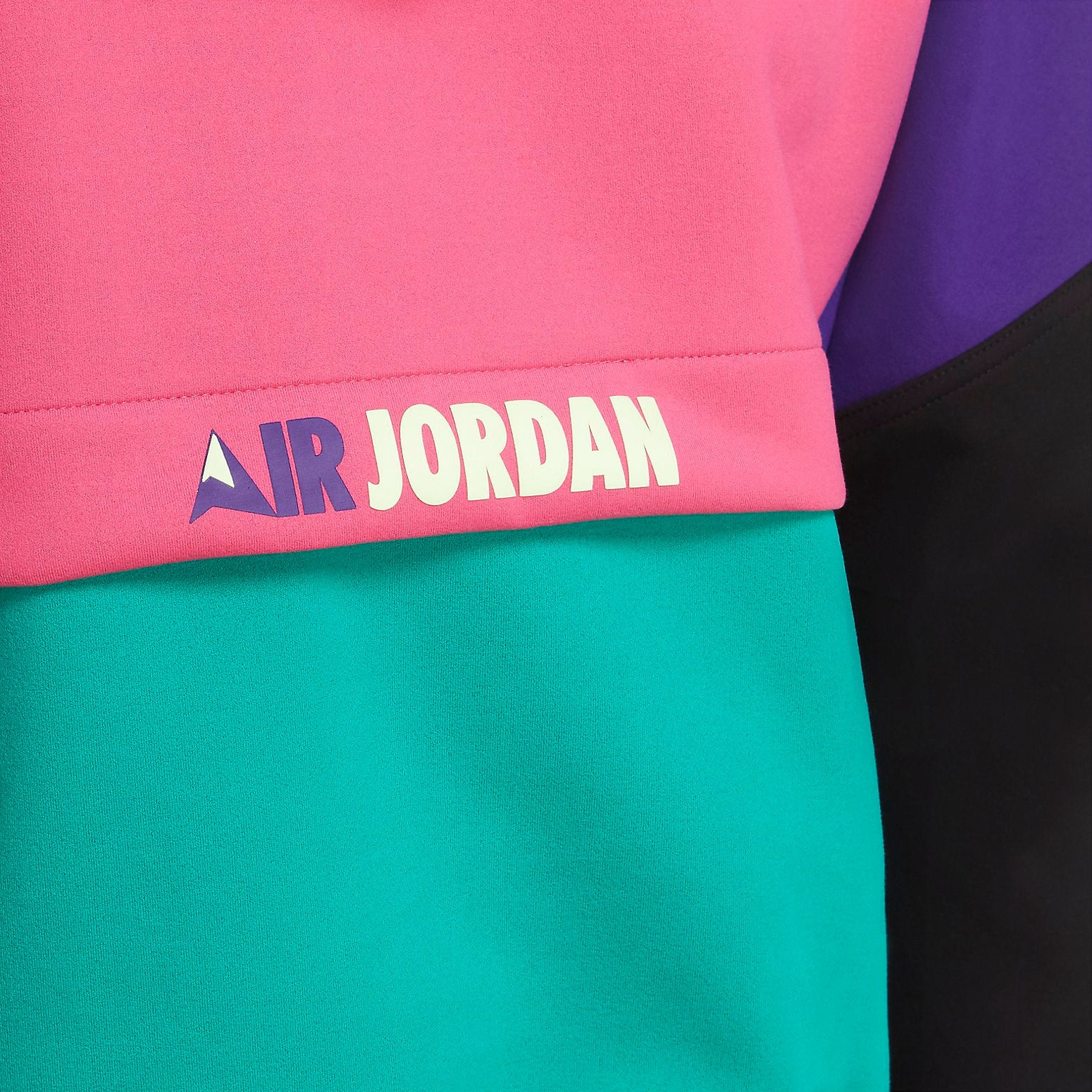 (WMNS) Air Jordan Winter Utility Hoodie 'Pink Green' CW6503-674 - 4