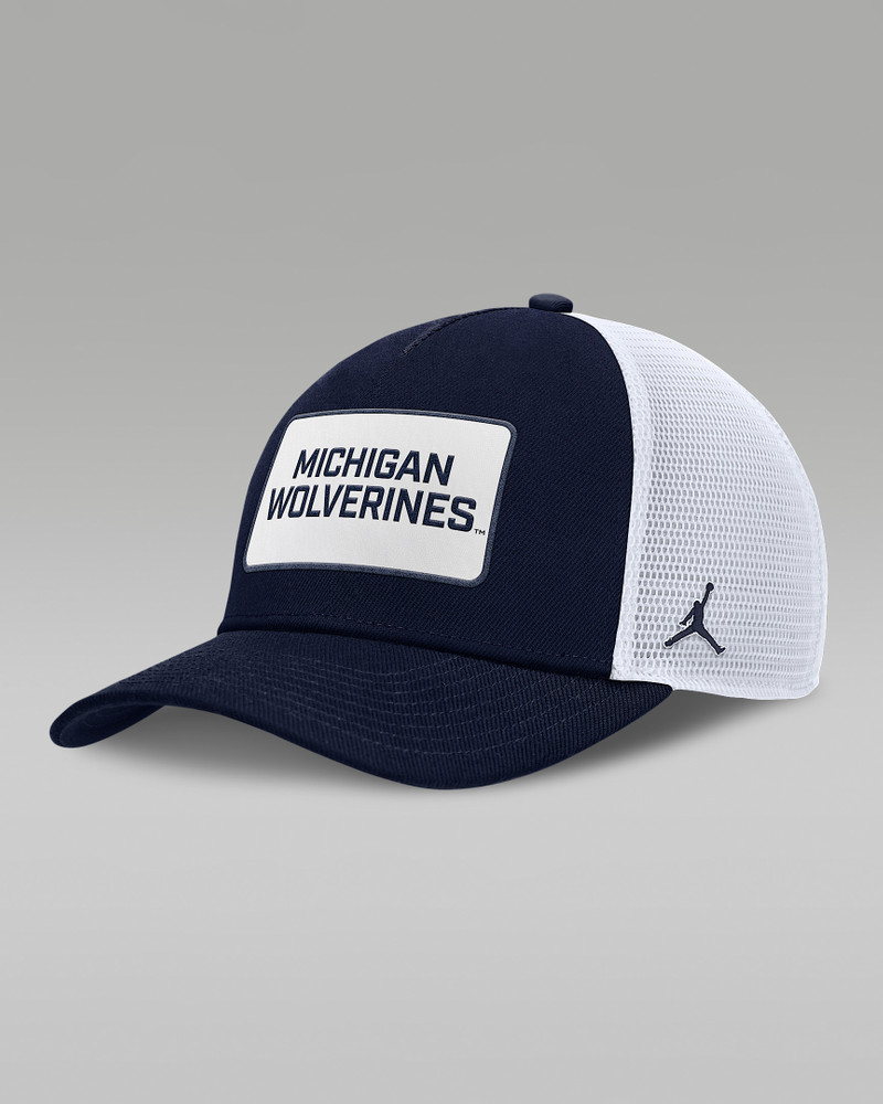 Michigan On-Field Rise Men's Nike Jordan Brand College Trucker Adjustable Hat 1